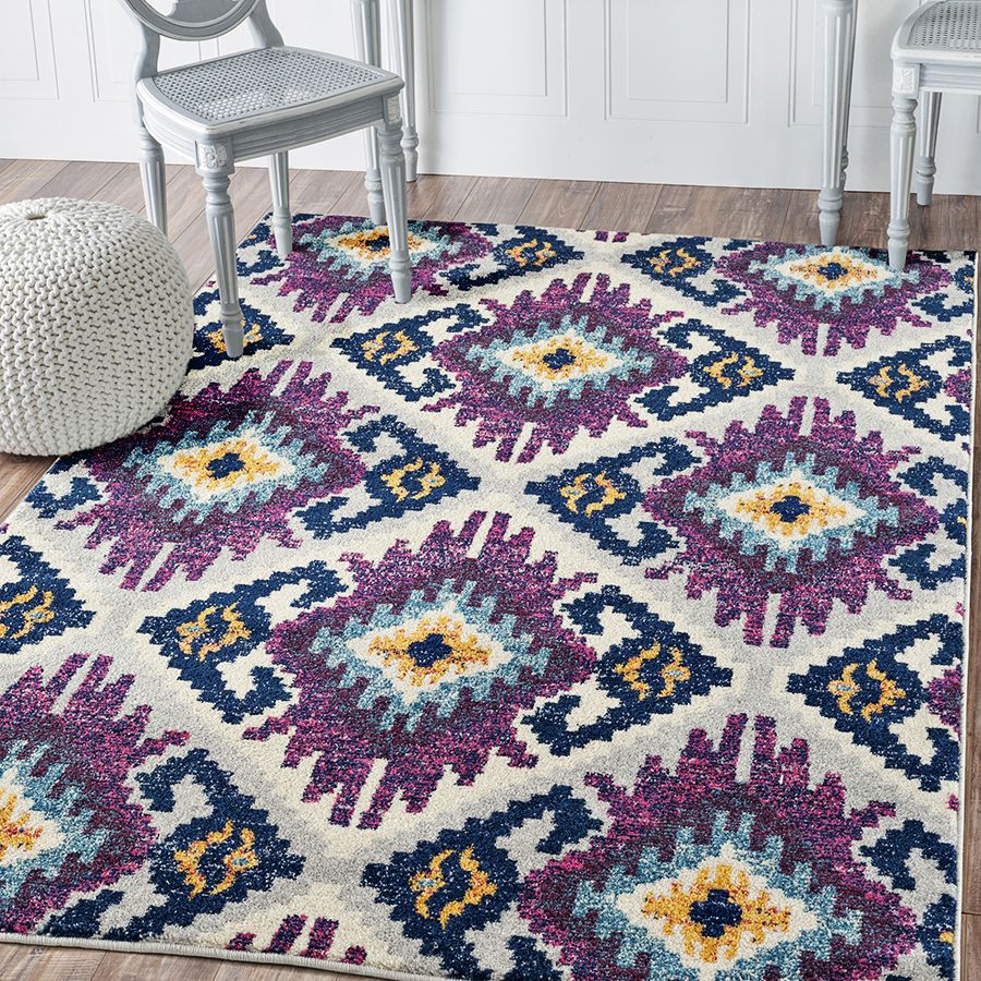 Abigail Willa Plum Area Rug – Soft, Durable, Modern Design