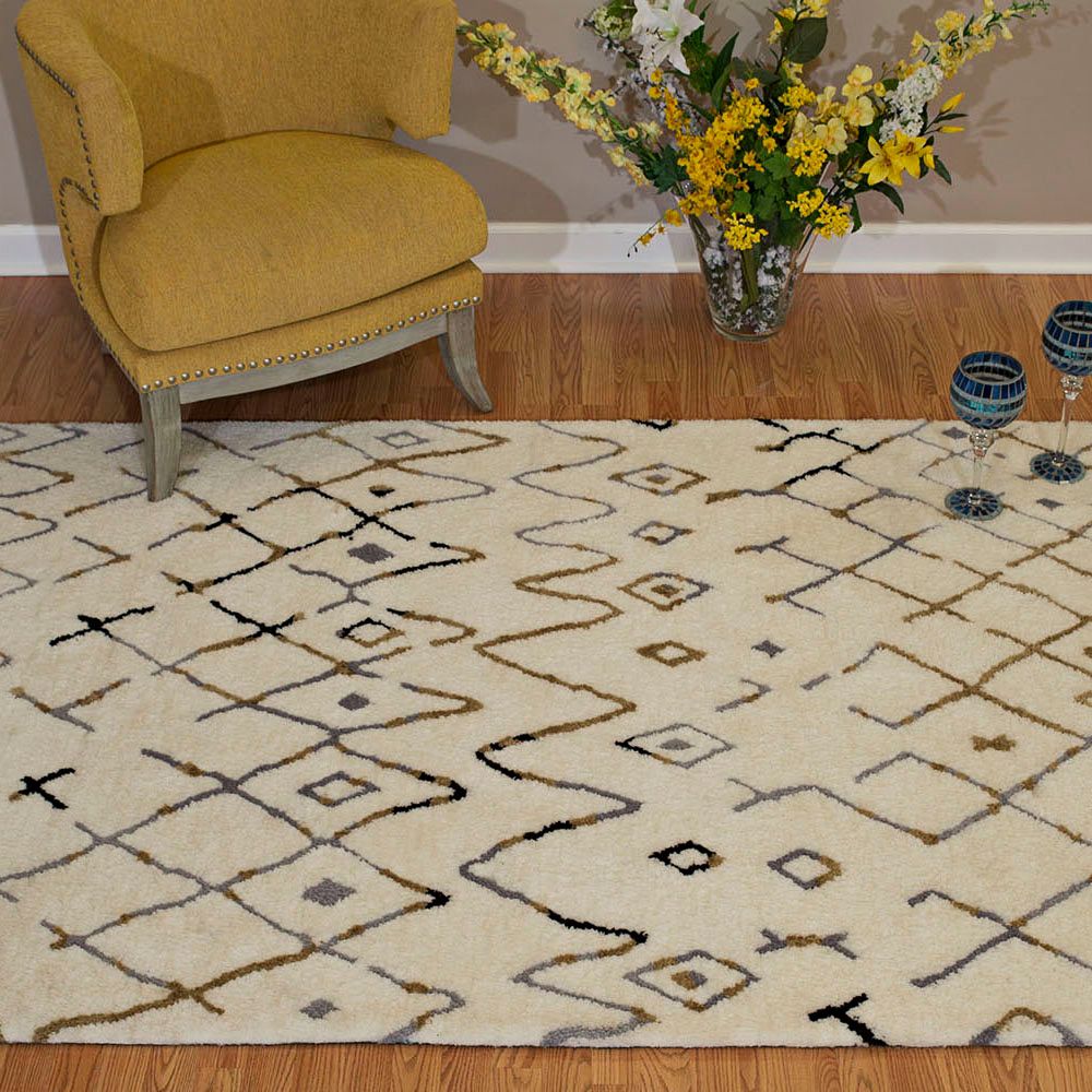 Casablanca Asilah Natural Shag Area Rug