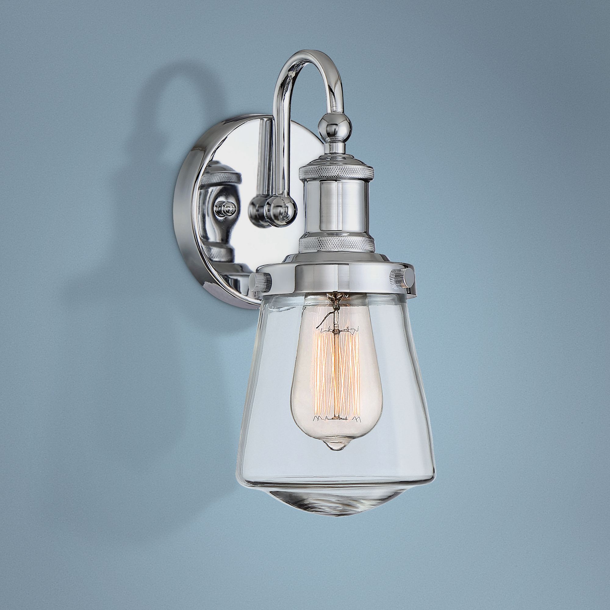 Taylor 11 1/2" High Chrome Wall Sconce