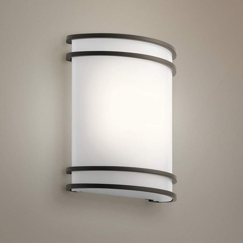 Kichler Harari 10 3/4&quot; High Olde Bronze LED Wall Sconce