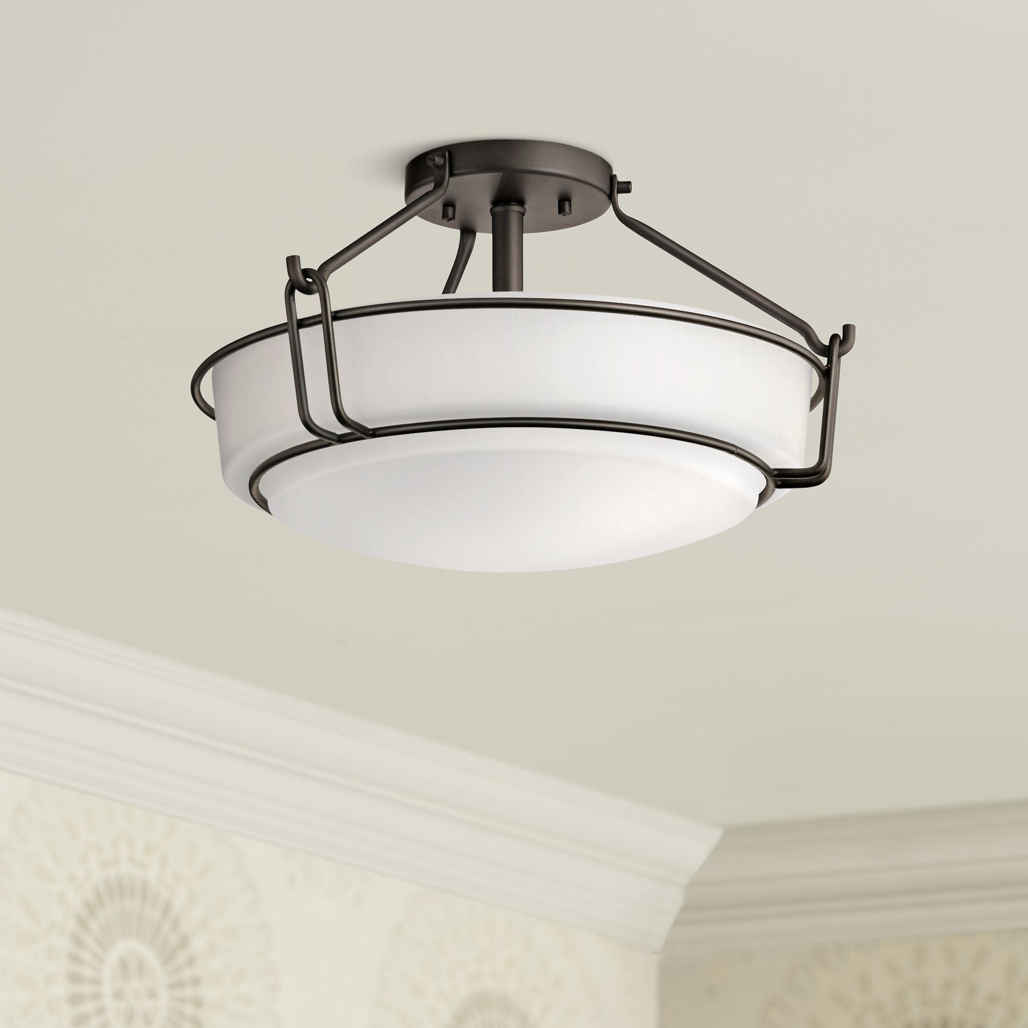 Kichler Alkire 16 1/2" Wide Olde Bronze Ceiling Light