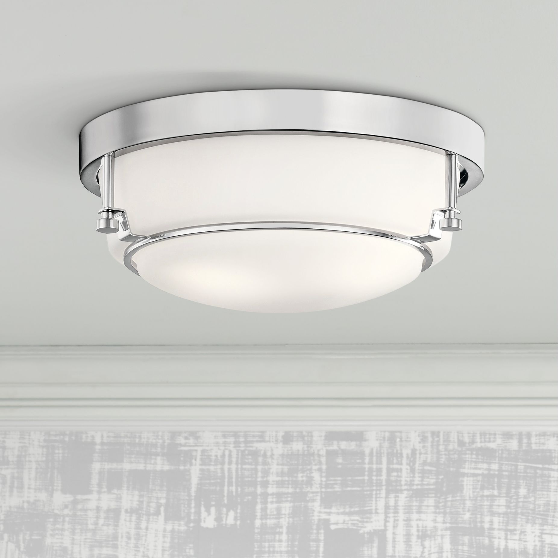 Kichler Belmont 12 1/2" Wide Chrome Ceiling Light