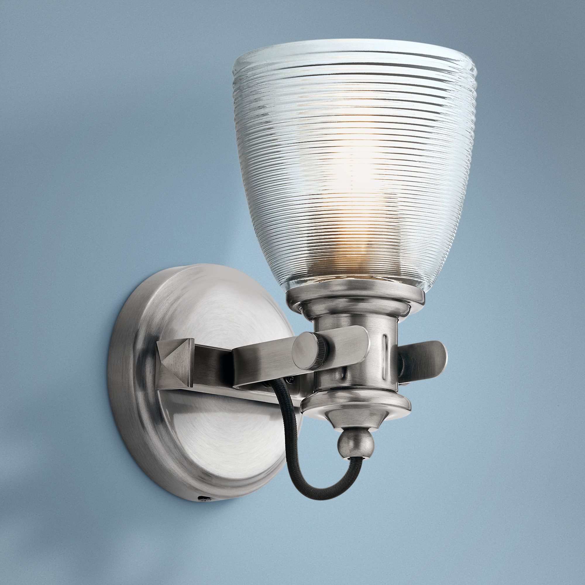 Kichler Flagship 9 1/2" High Classic Pewter Wall Sconce