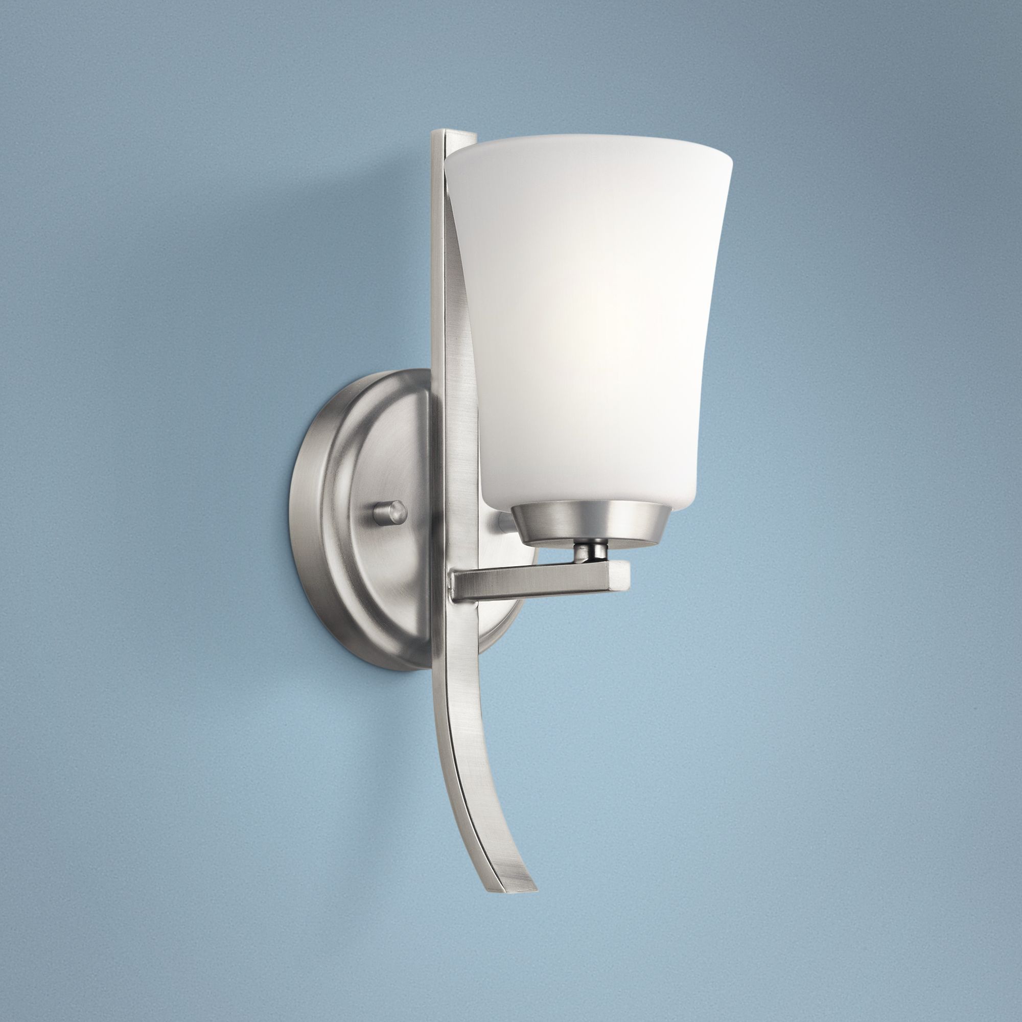 Kichler Tao 12 1/2" High Brushed Nickel Wall Sconce