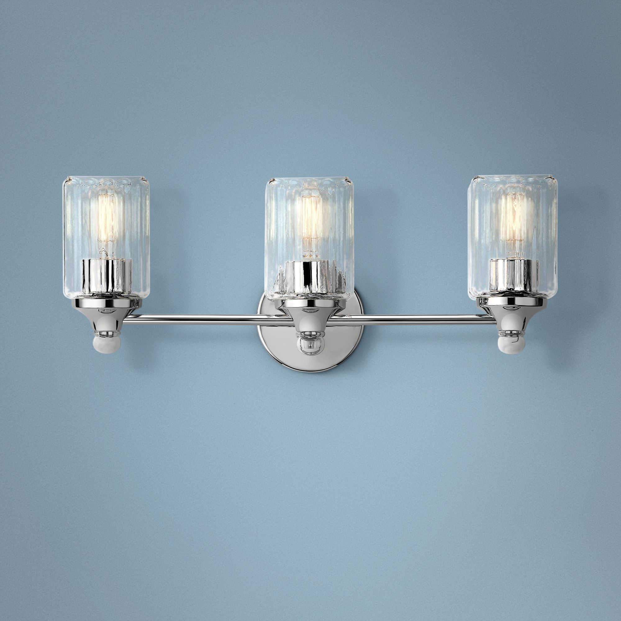 Kichler Riviera 22 1/2" Wide Chrome 3-Light Bath Light