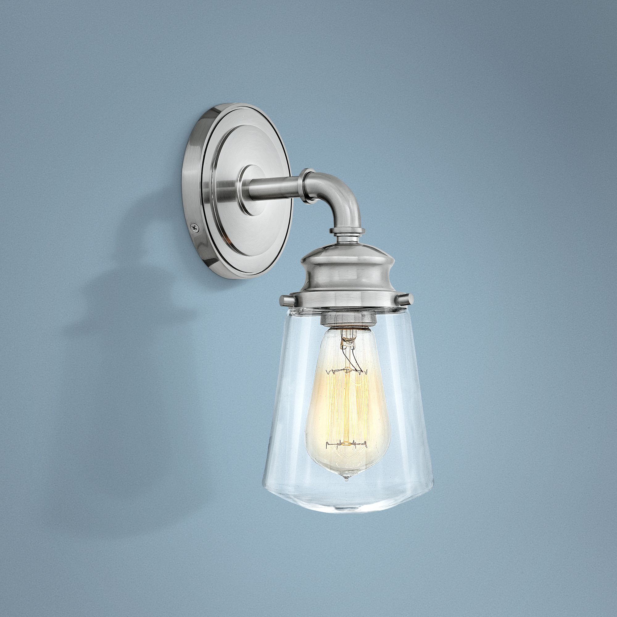 Hinkley Fritz 11 3/4" High Brushed Nickel Wall Sconce