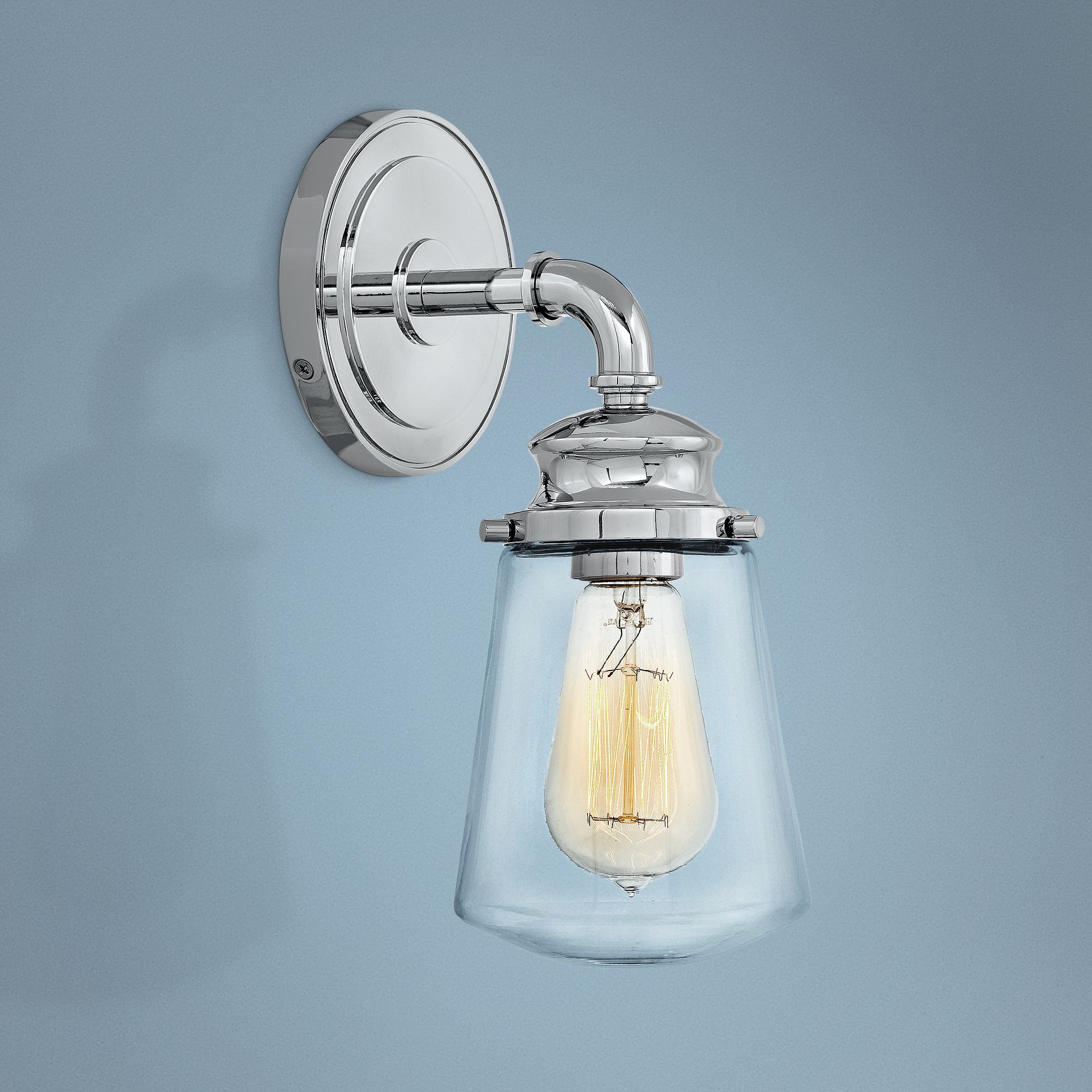 Hinkley Fritz 11 3/4" High Chrome Wall Sconce