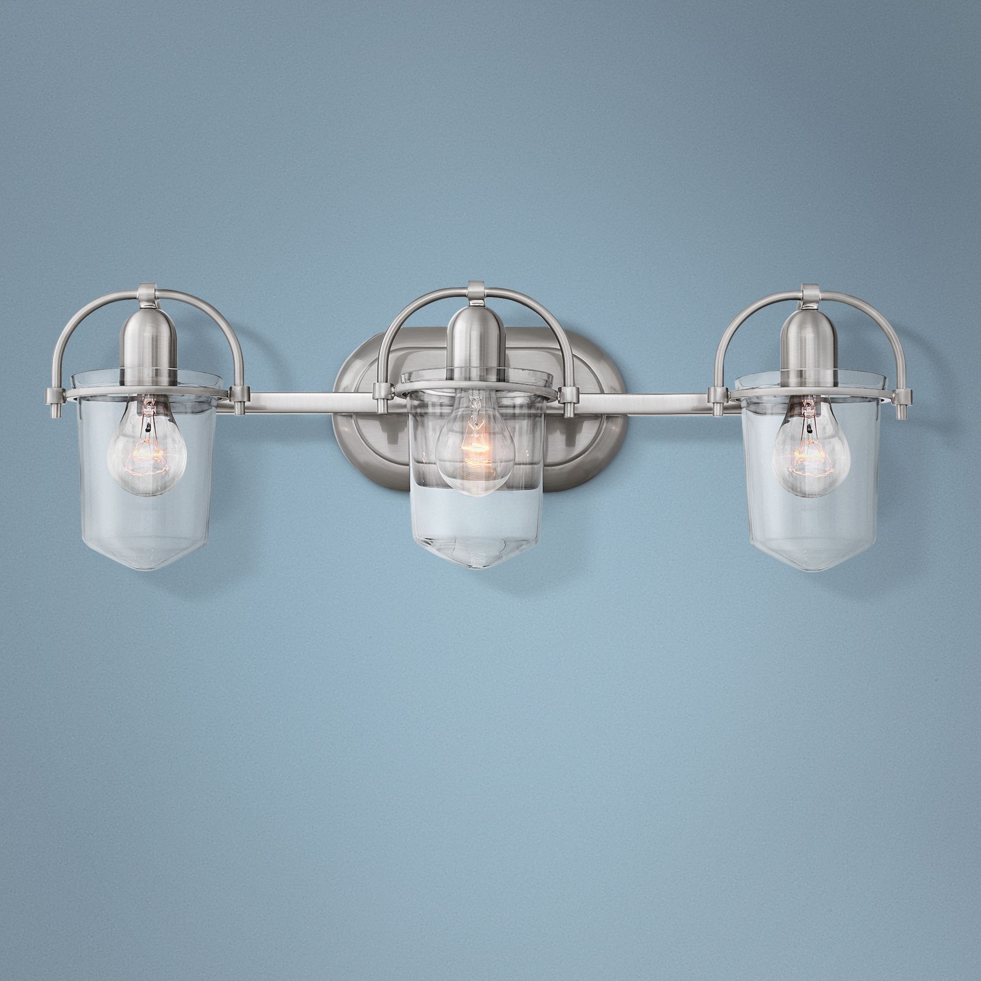 Hinkley Clancy 25" Wide Brushed Nickel 3-Light Bath Light