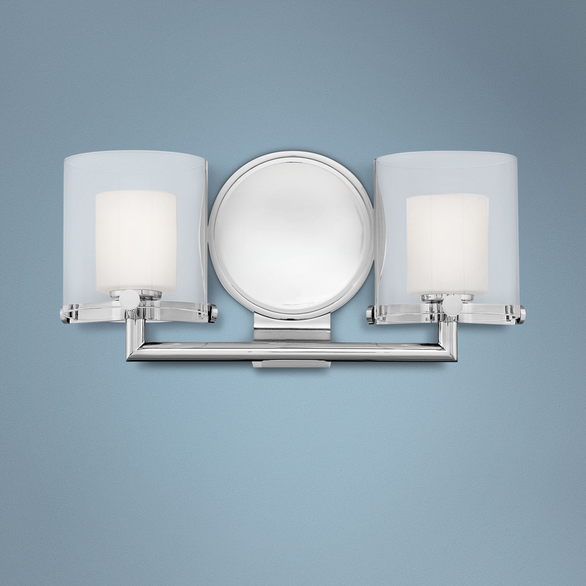 Hinkley Rixon 7" High Chrome 2-Light LED Wall Sconce