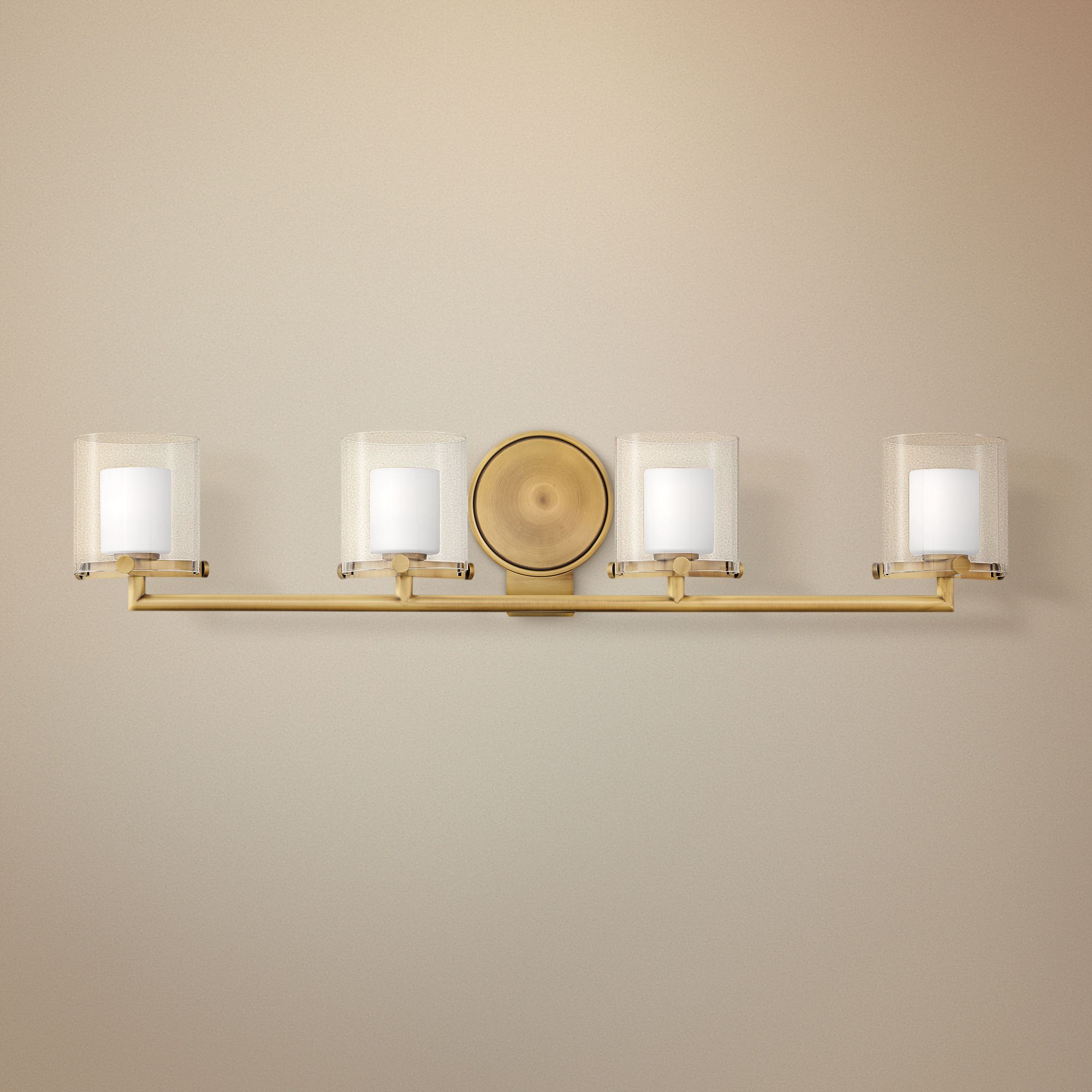 Hinkley Rixon 33 3/4" Wide Heritage Brass 4-Light Bath Light