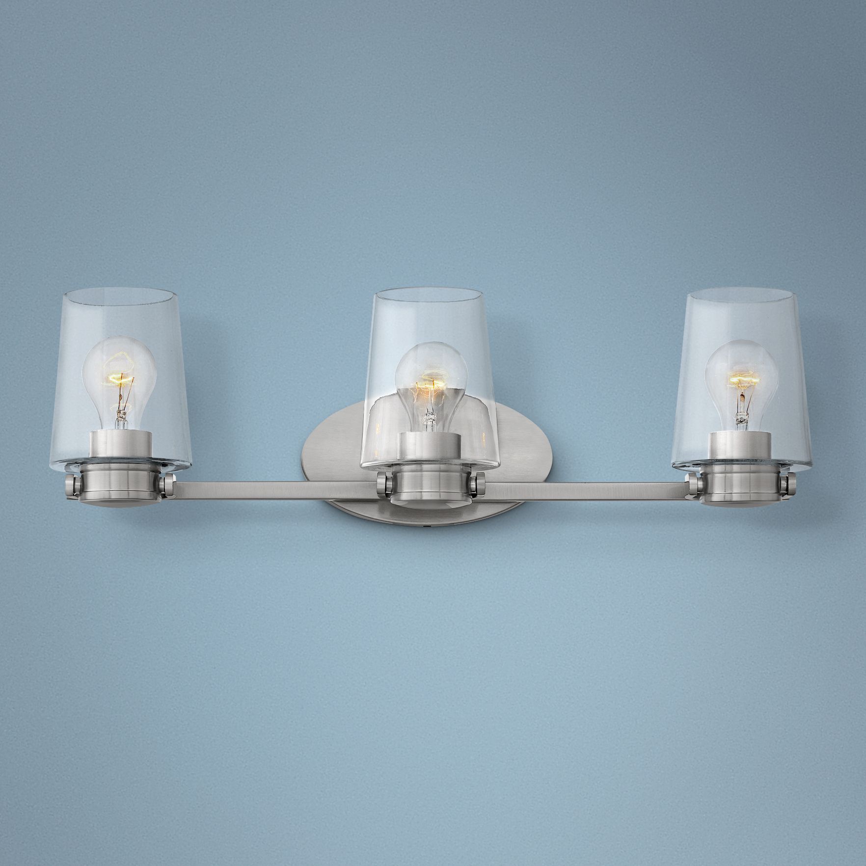 Hinkley Branson 24 1/4"W Brushed Nickel 3-Light Bath Light