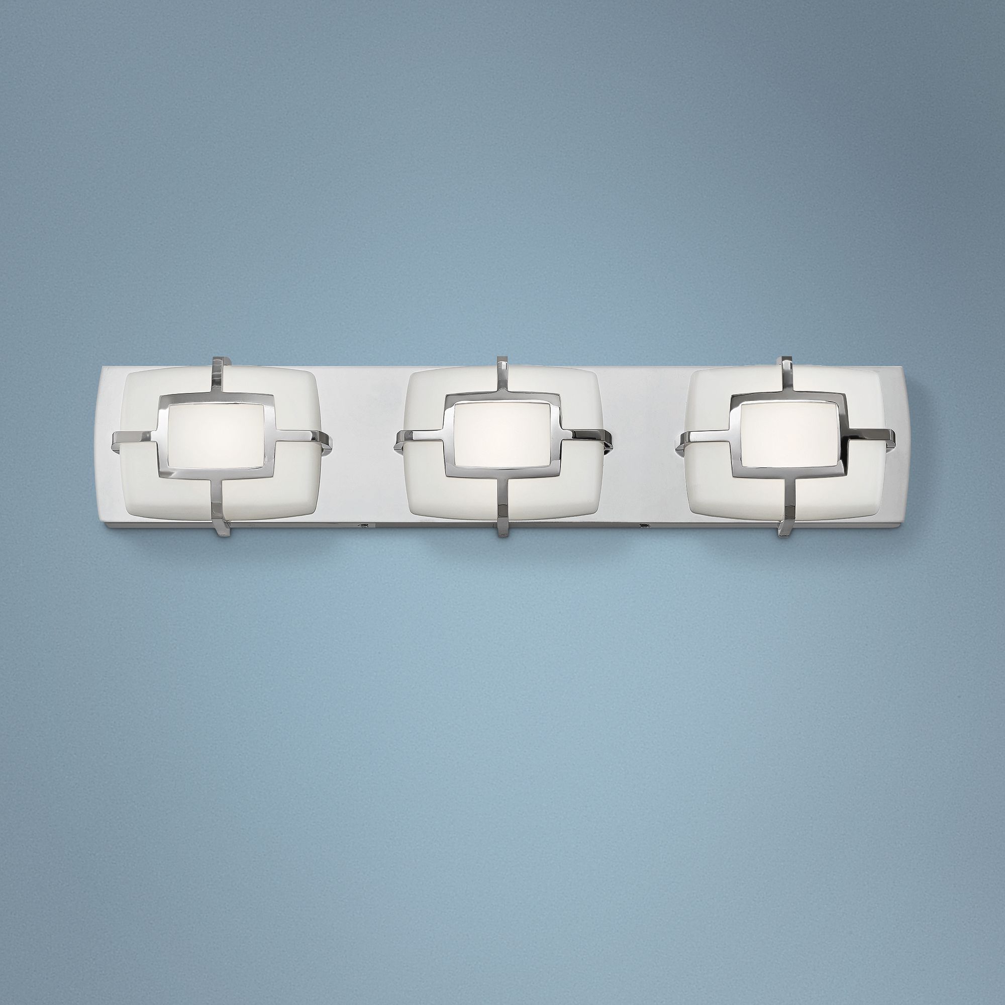 Hinkley Sisley 22"W Polished Nickel 3-Light LED Bath Light