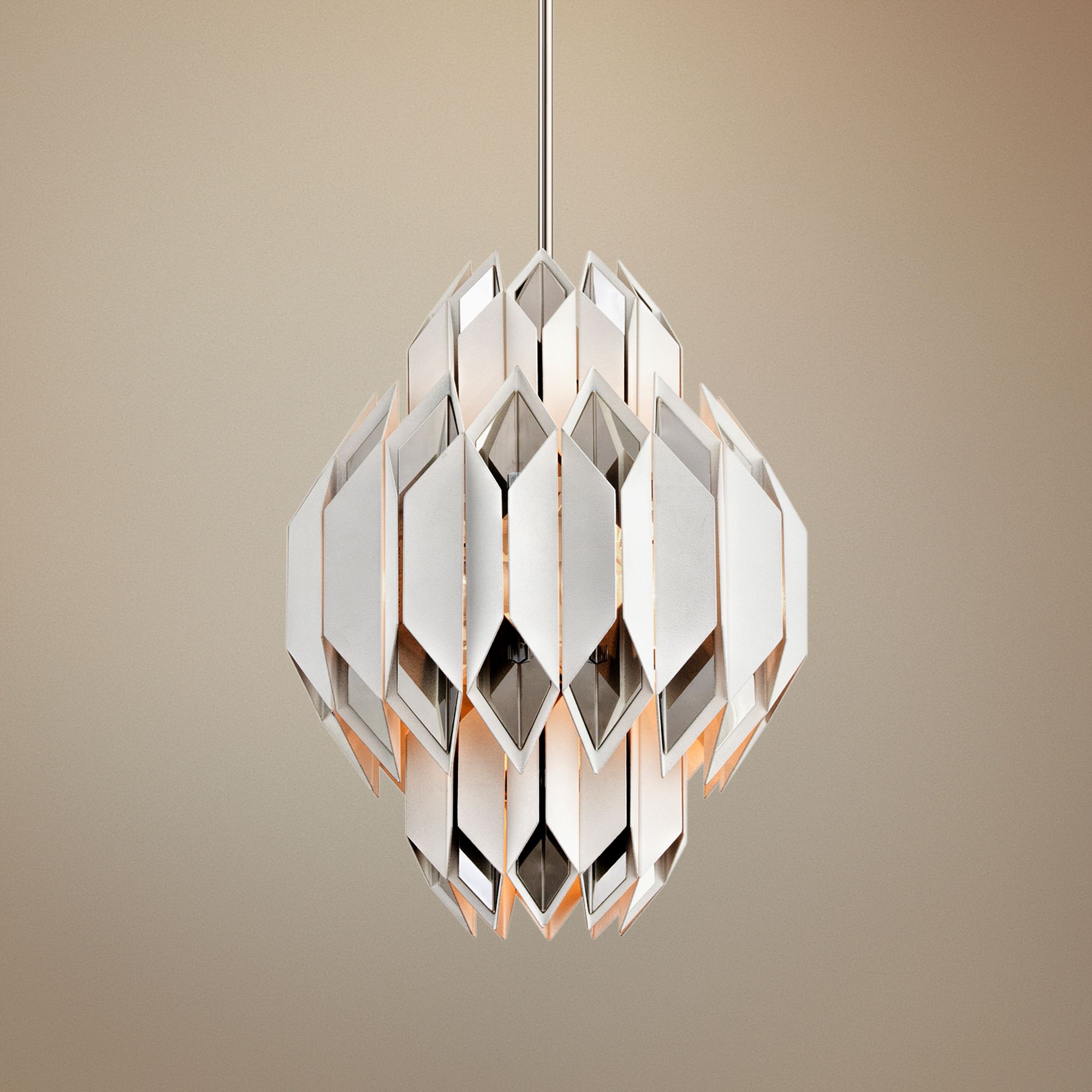 Corbett Haiku 18" Wide White Pendant Light