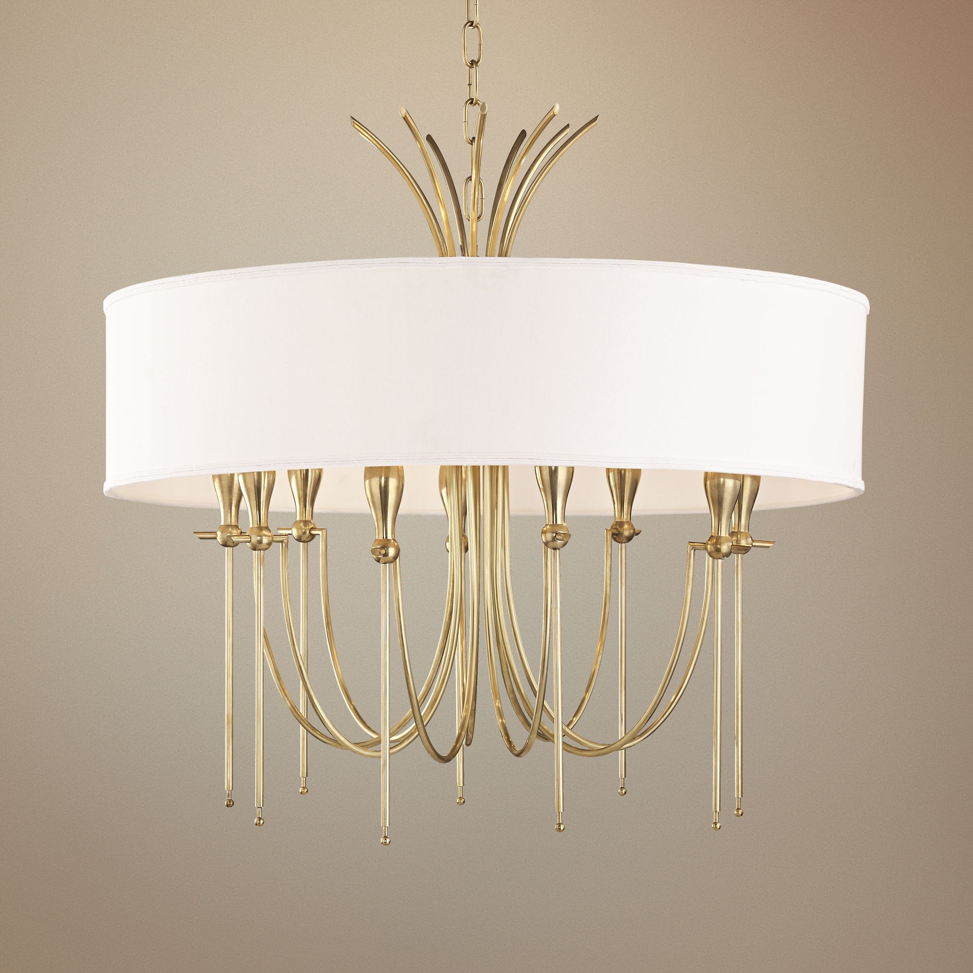 Hudson Valley Damaris 30" Wide Aged Brass 9-Light Chandelier