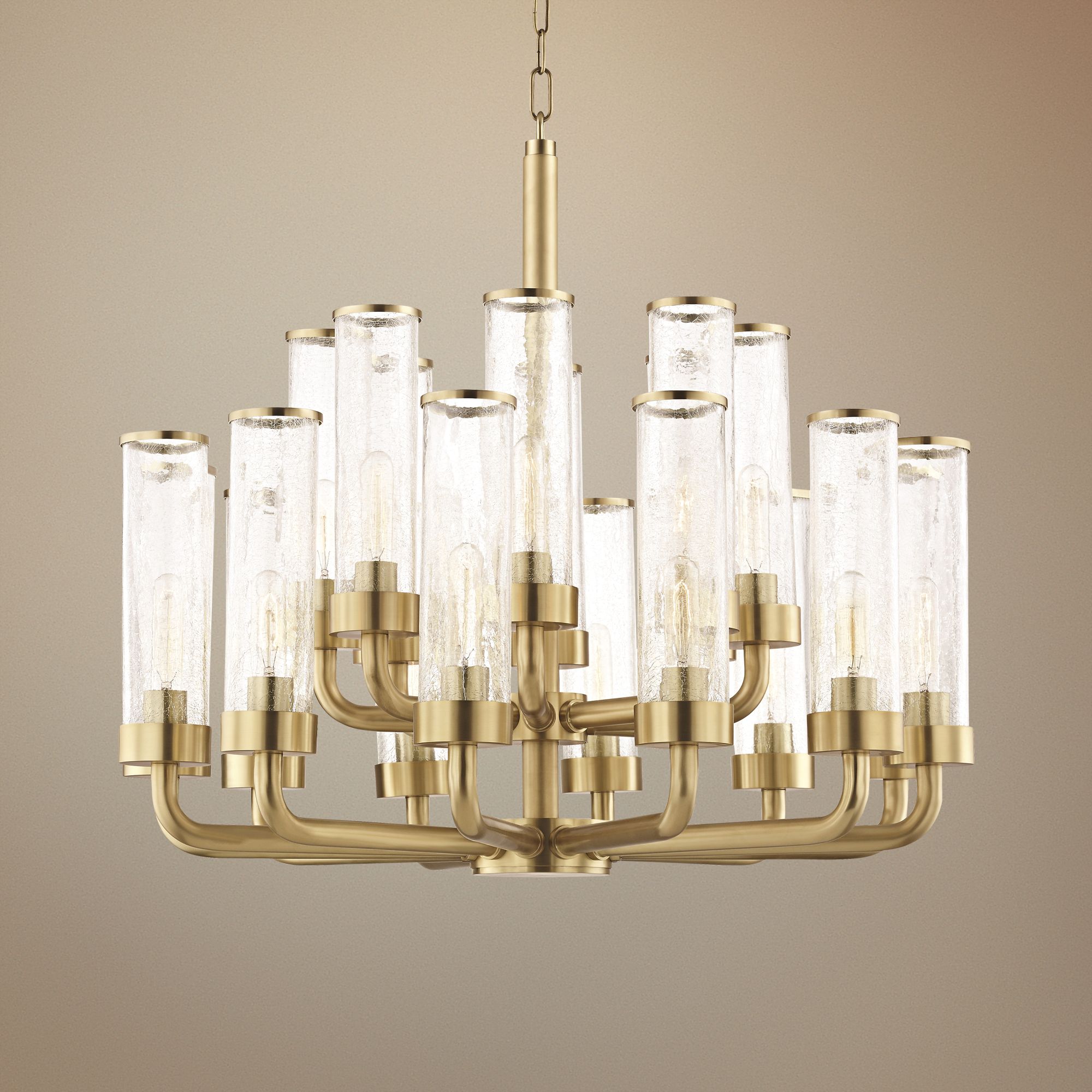 Hudson Valley Soriano 32"W Aged Brass 20-Light Chandelier