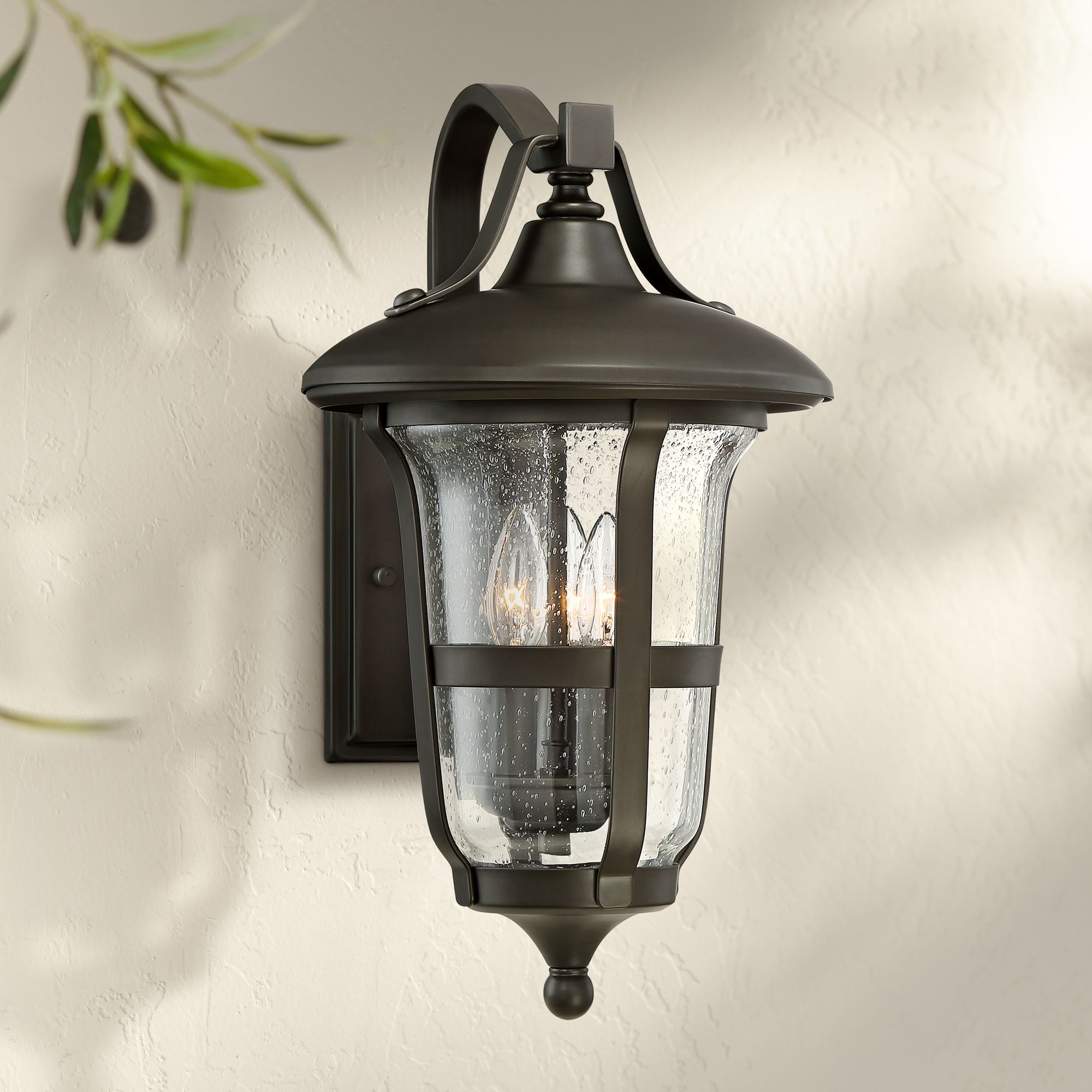Birmingham 18 1/2" High Bronze 3-Light Outdoor Wall Light