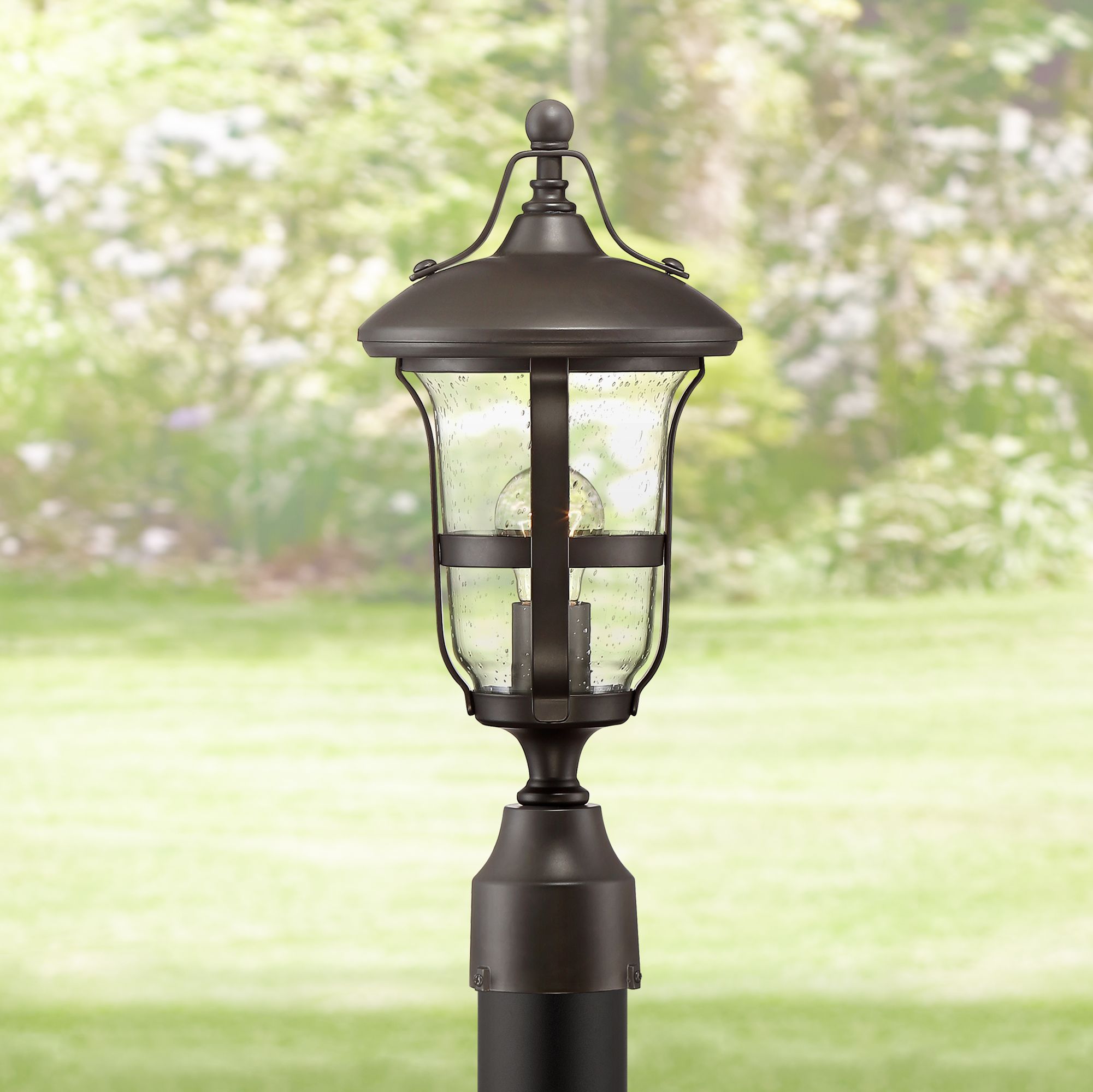 Birmingham 17 1/4" High Bronze Outdoor Post Light