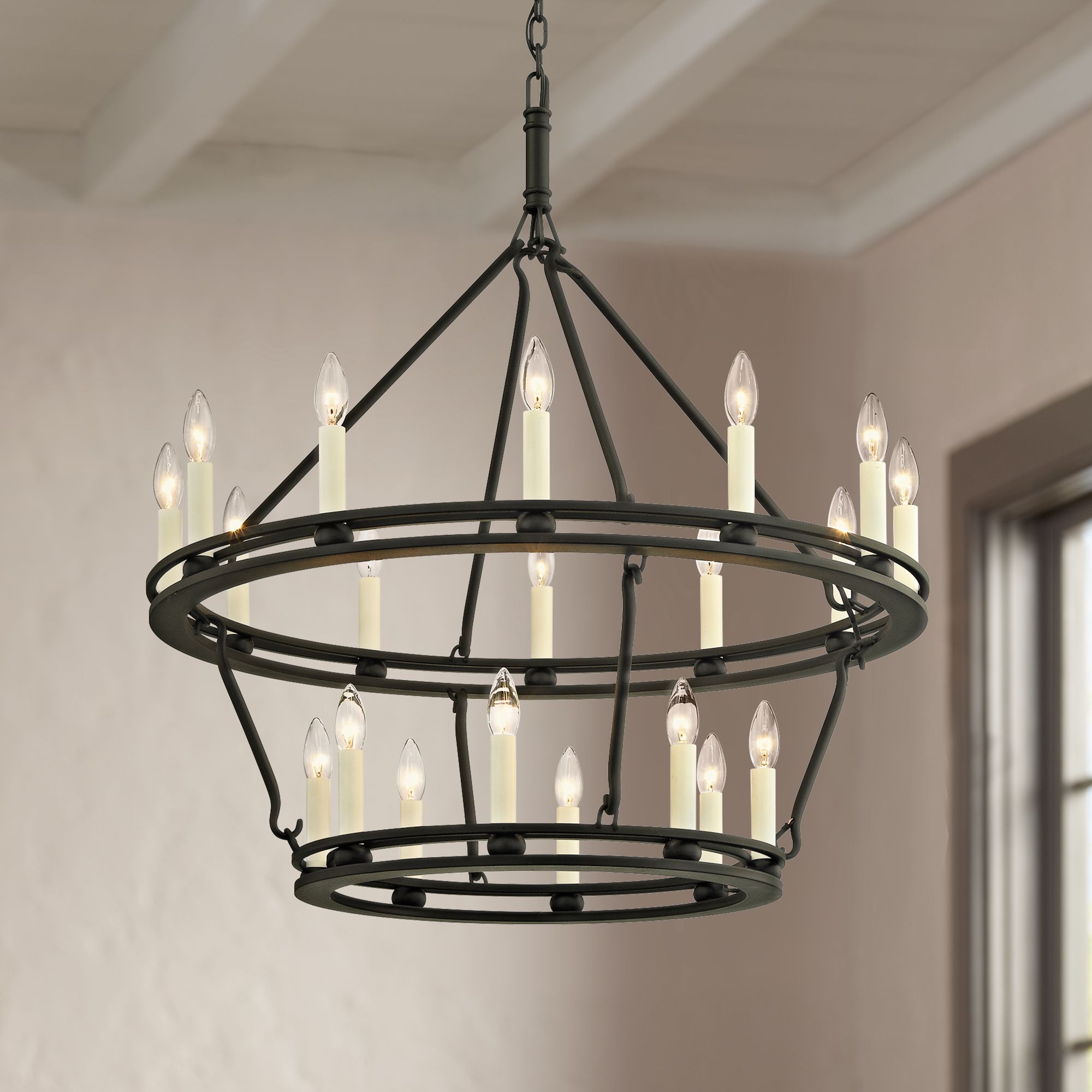 textured chandelier