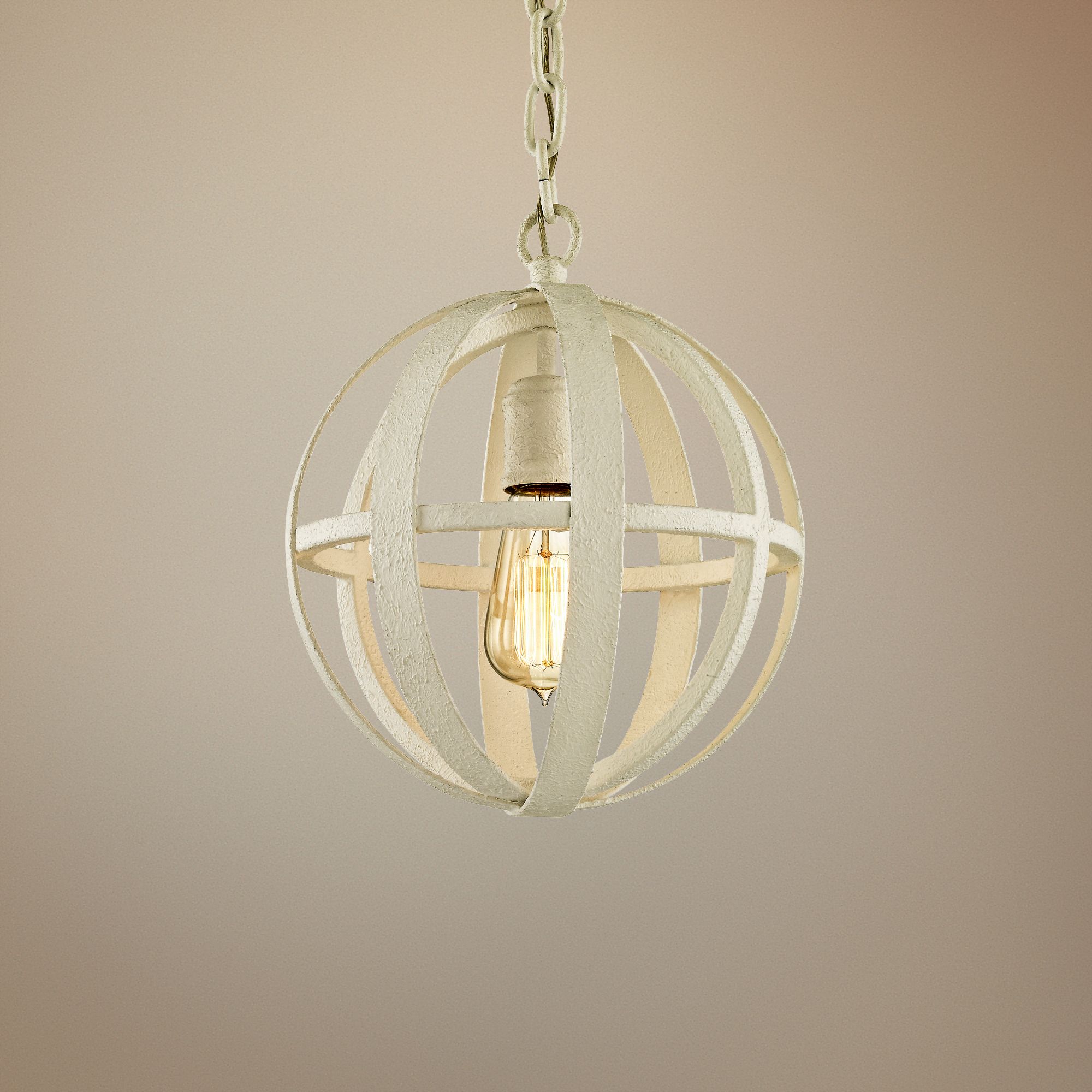 Flatiron 10 1/4" Wide Gesso White Mini Pendant