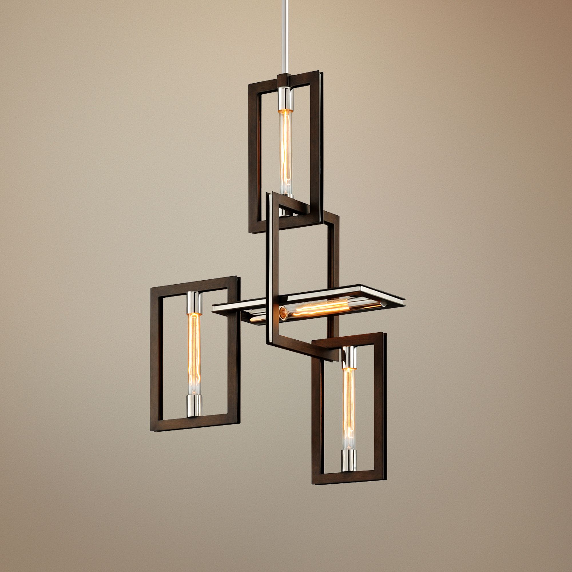 Enigma 23 3/4" Wide Bronze 4-Light Pendant