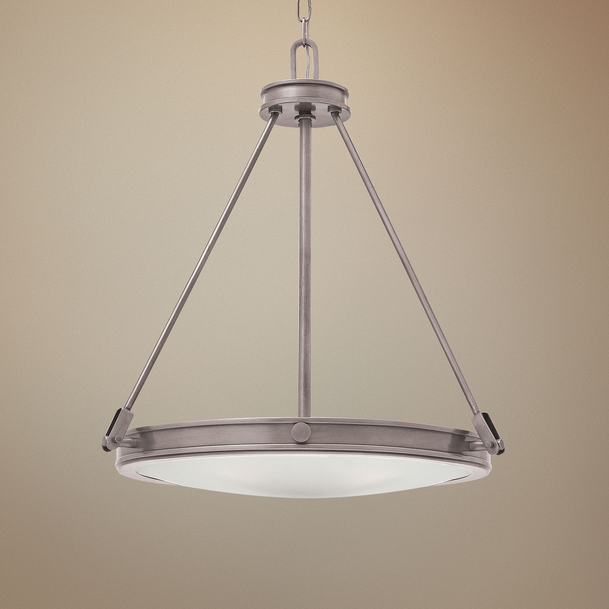 Hinkley Collier 21 1/2" Wide Antique Nickel Foyer Pendant