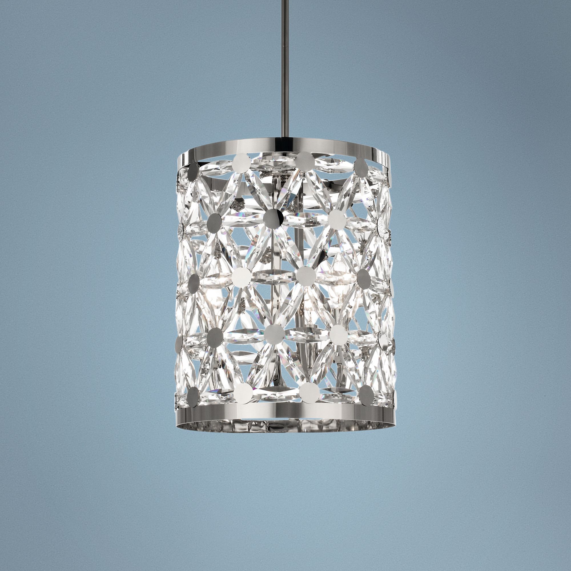 Maxim Cassiopeia 11 3/4" Wide Polished Nickel Mini Pendant