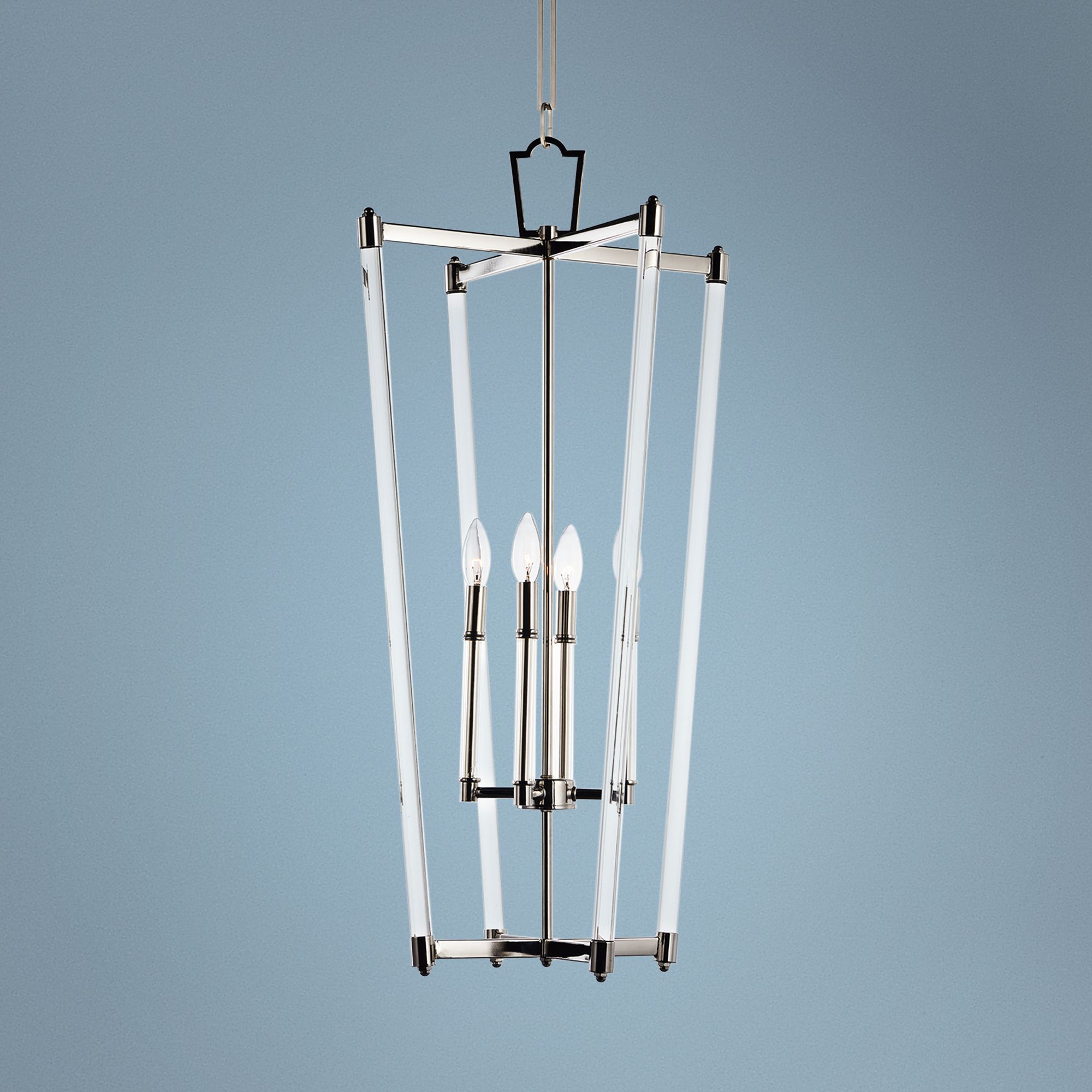 Maxim Lucent 17 1/2" Wide Polished Nickel 4-Light Pendant