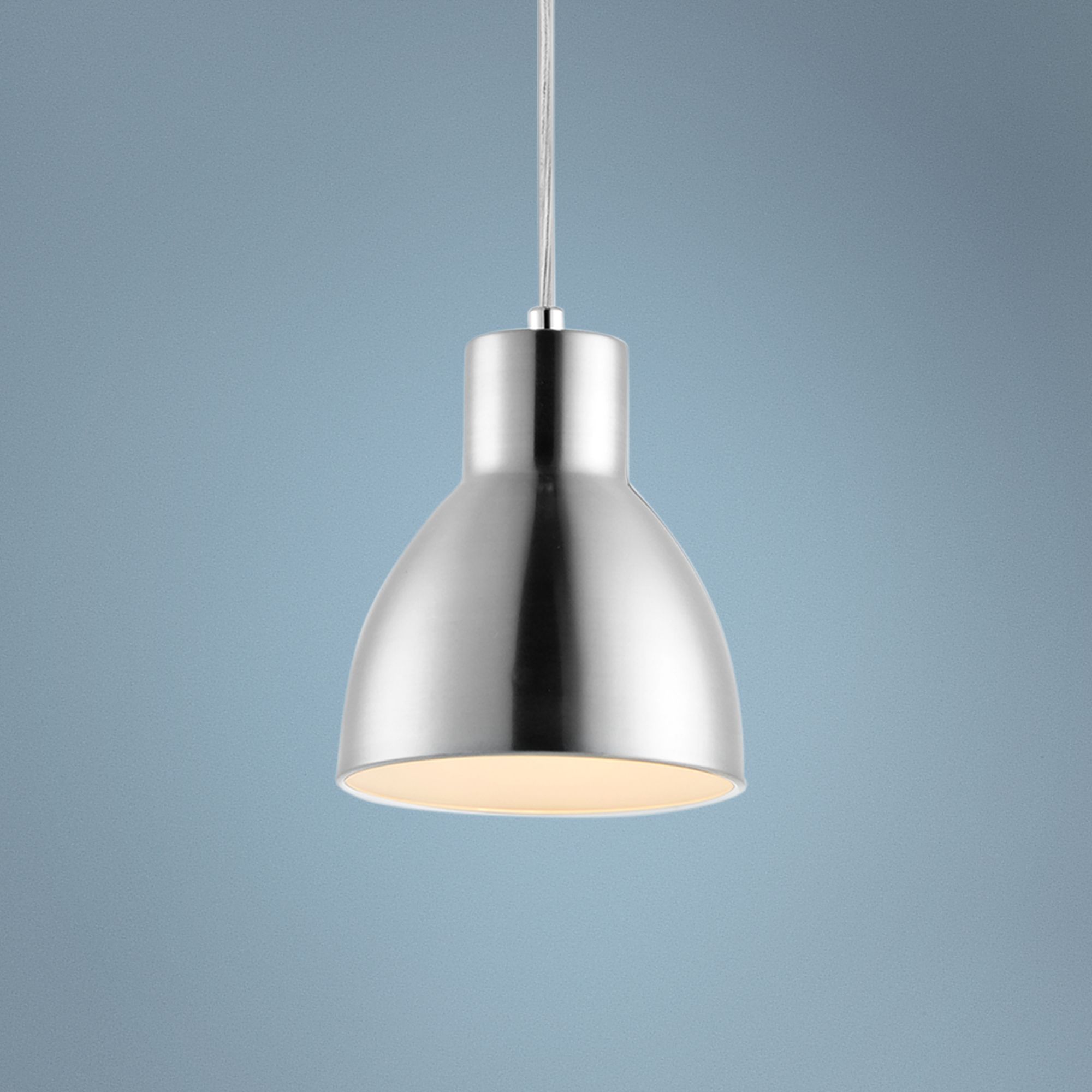 Maxim Cora 7" Wide Satin Nickel Mini Pendant