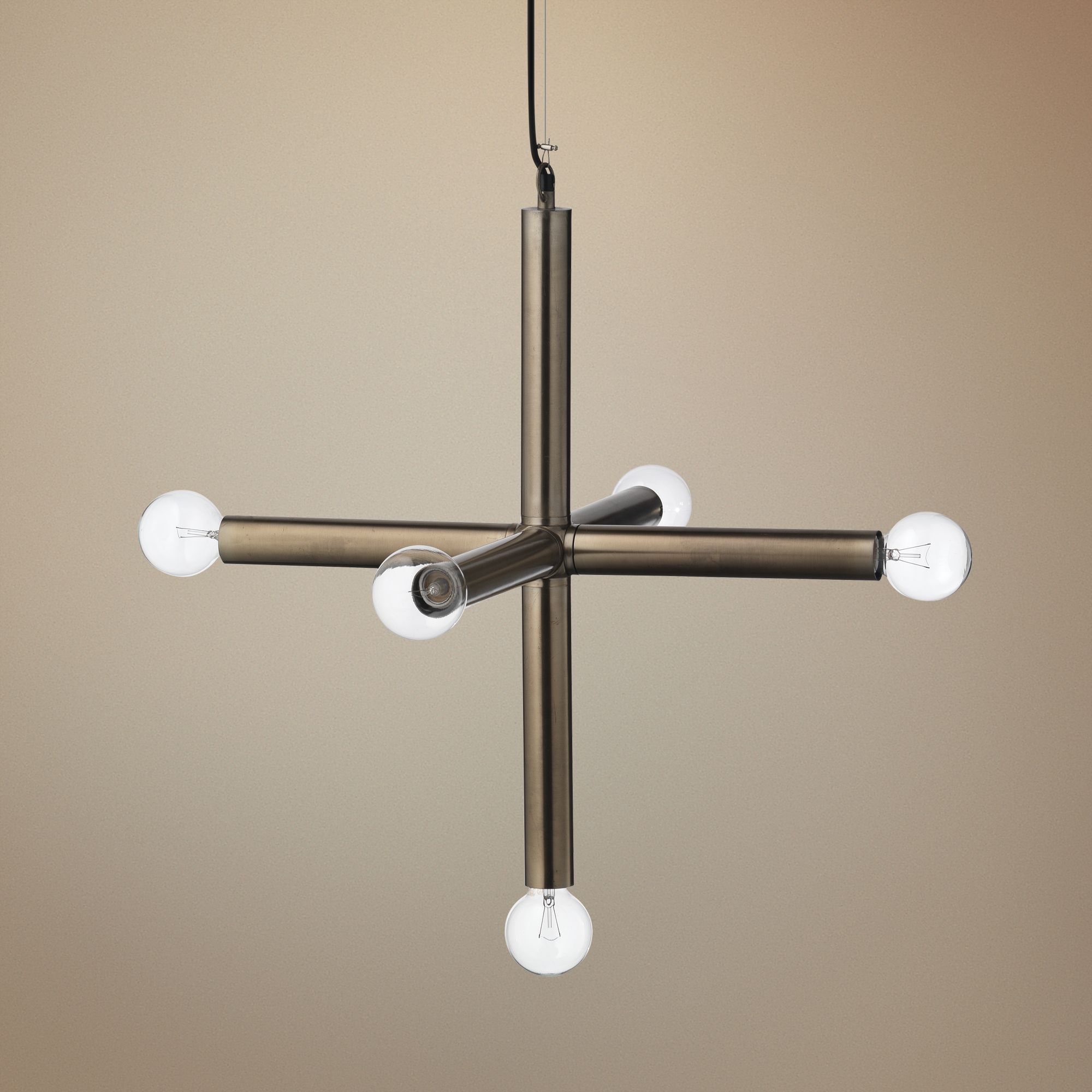 Jamie Young Moda 24"W Gun Metal Large 5-Light Pendant 