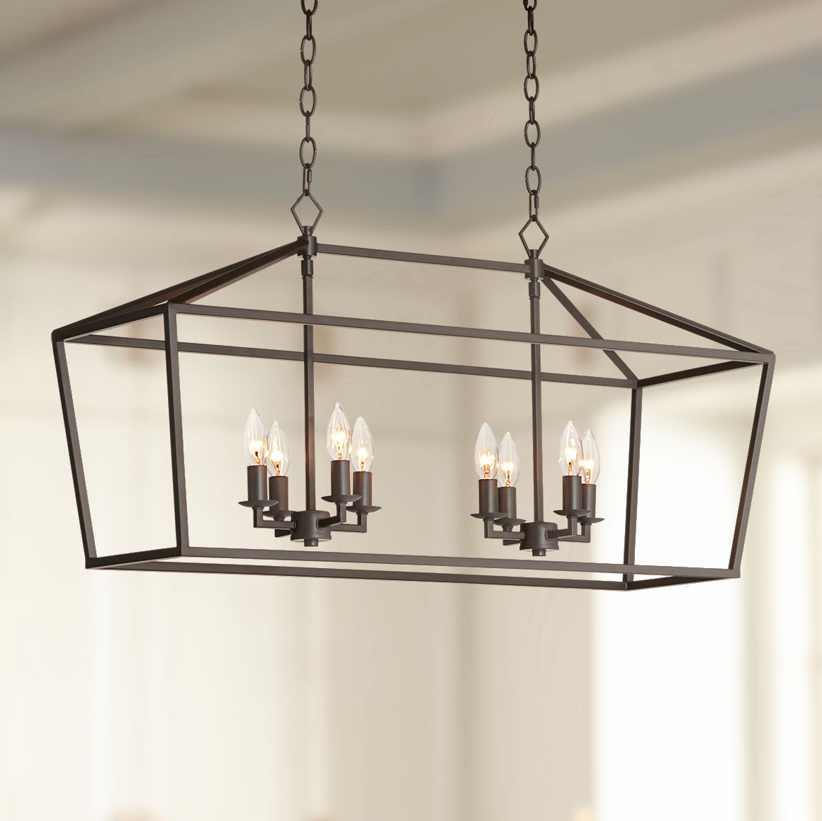 Madison 36" Wide Bronze 8-Light Kitchen Island Light Pendant