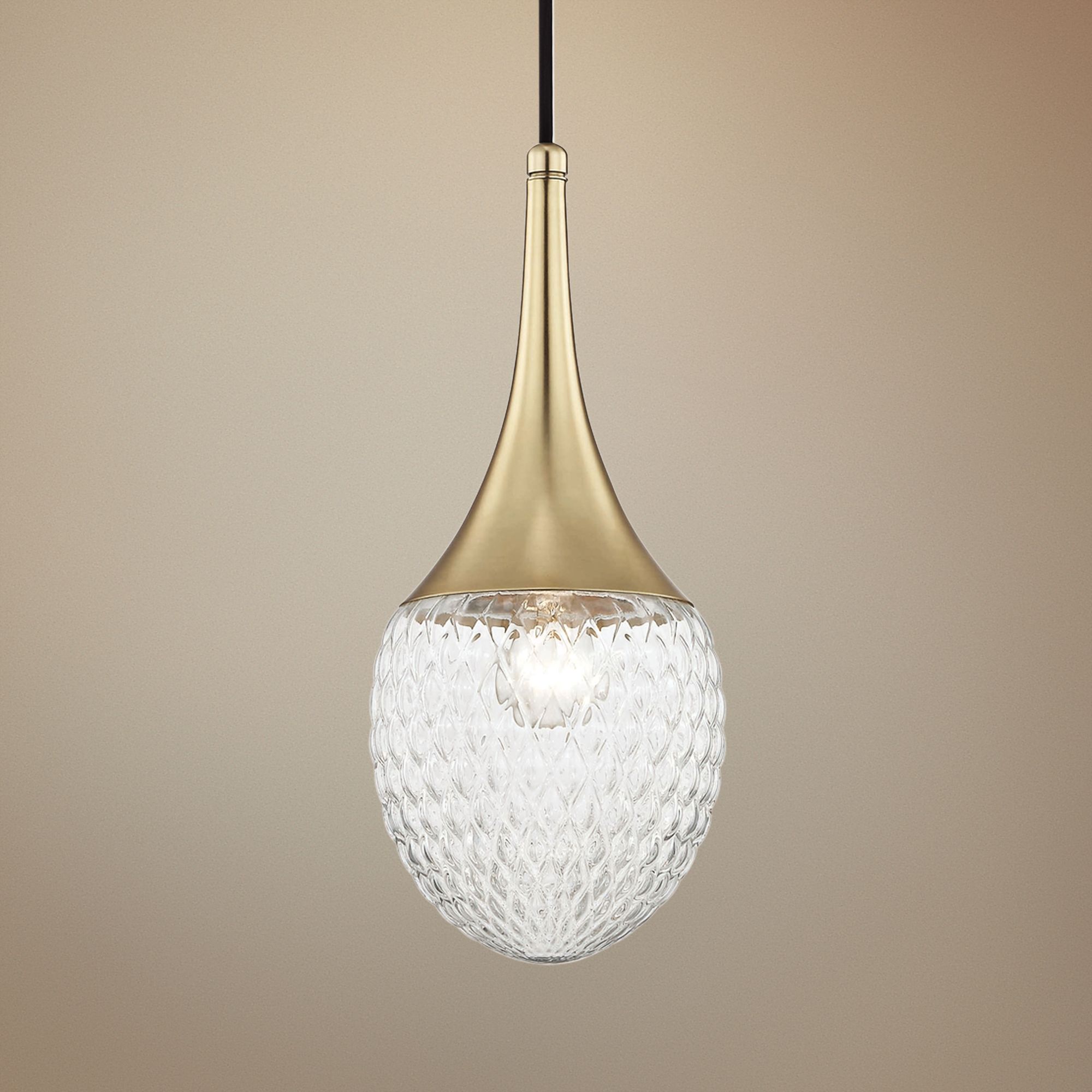 Mitzi Bella 6 3/4" Wide Aged Brass Mini Pendant