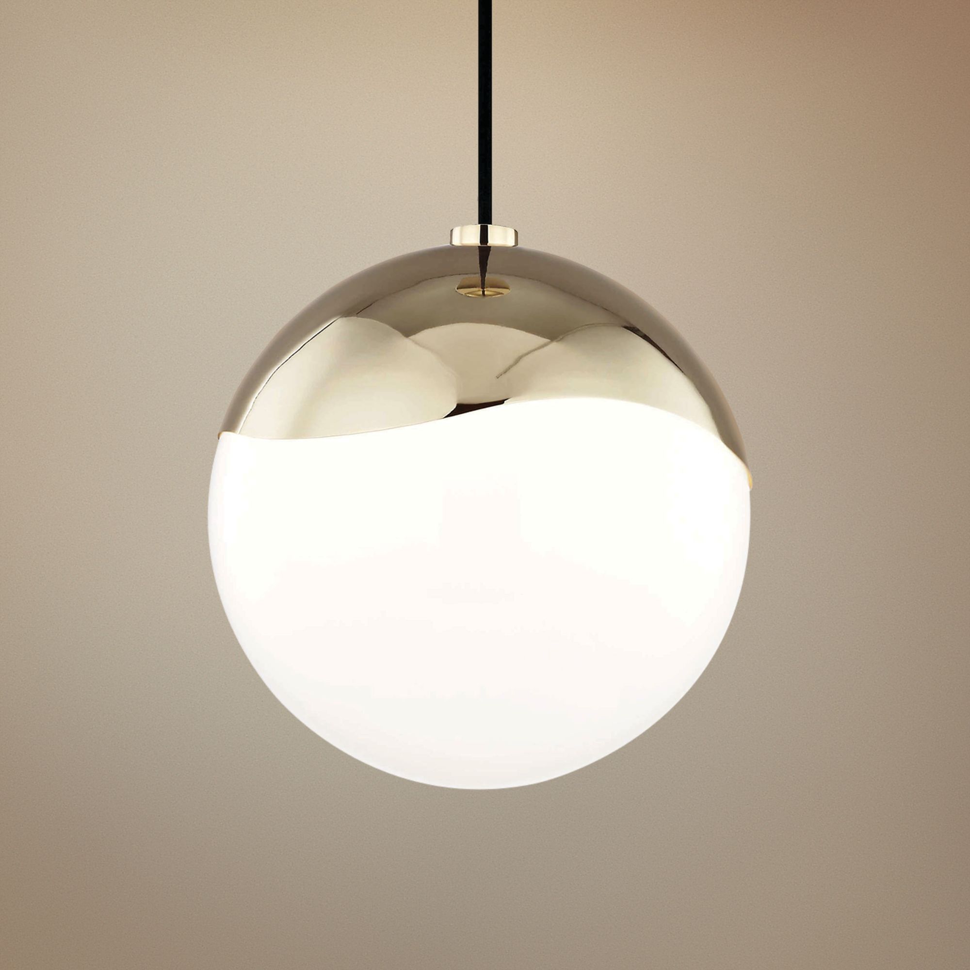 Mitzi Ella 10 1/2" Wide Polished Brass Mini Pendant