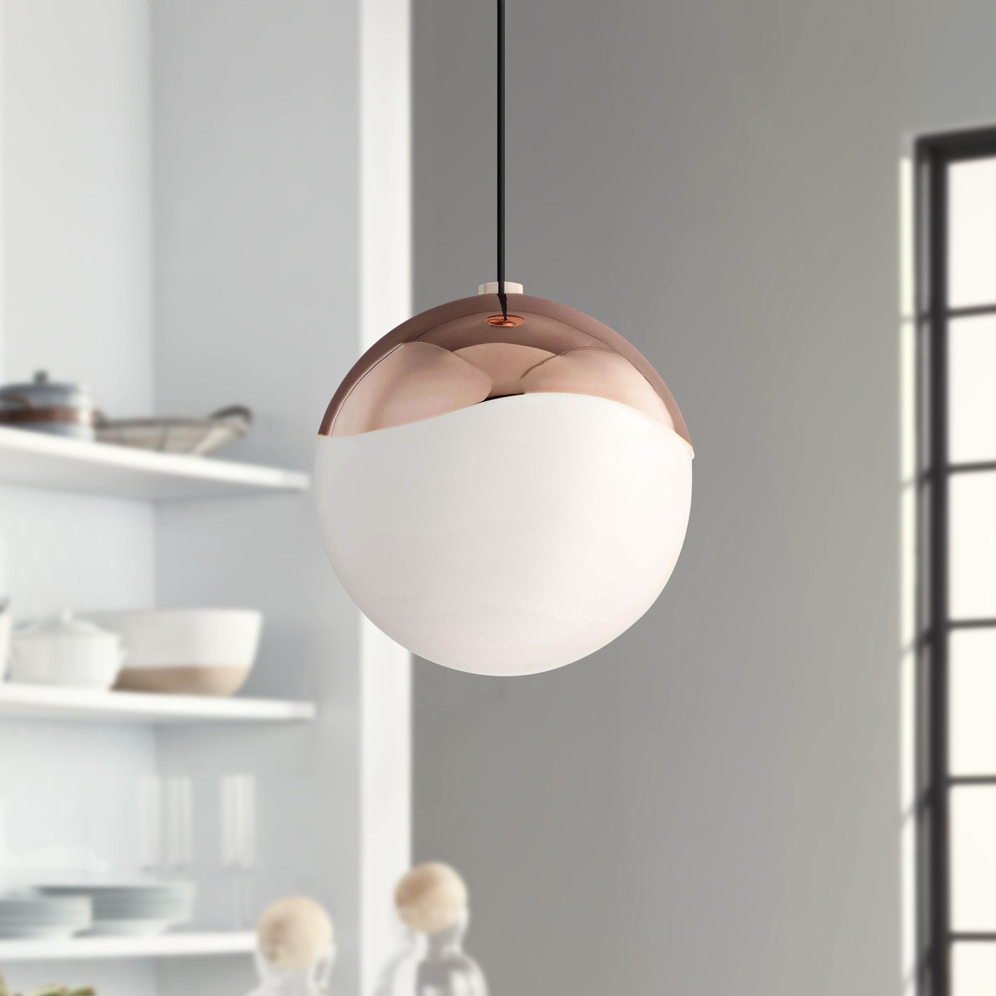 Mitzi Ella 10 1/2" Wide Polished Copper Mini Pendant