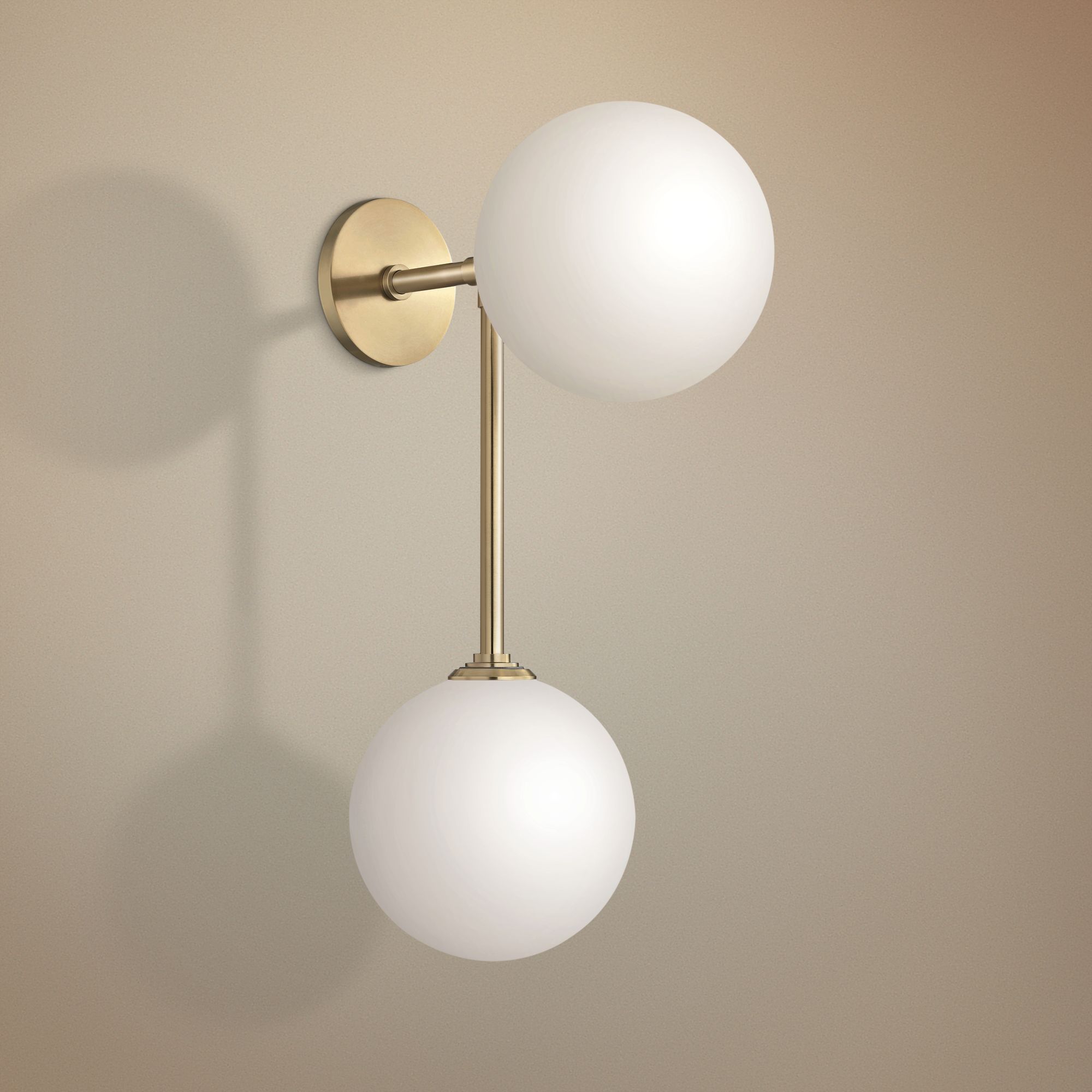 Mitzi Ashleigh 21 1/2"H Aged Brass 2-Light LED Wall Sconce