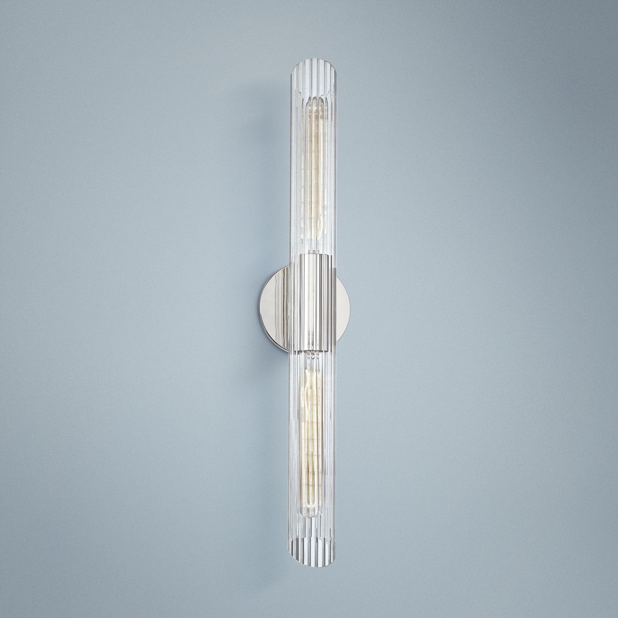 Mitzi Cecily 25" High Polished Nickel 2-Light Wall Sconce