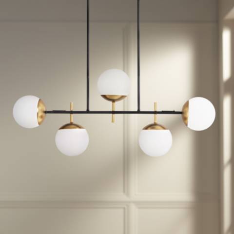 gold pendant kitchen chandeliers alluria island light weathered lampsplus