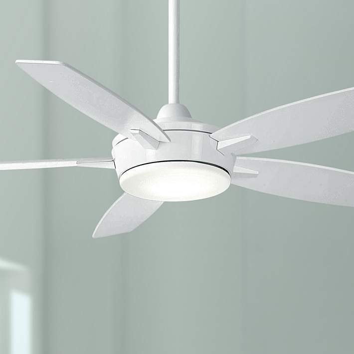 52 Minka Aire Espace White Led Ceiling Fan 45v16 Lamps Plus