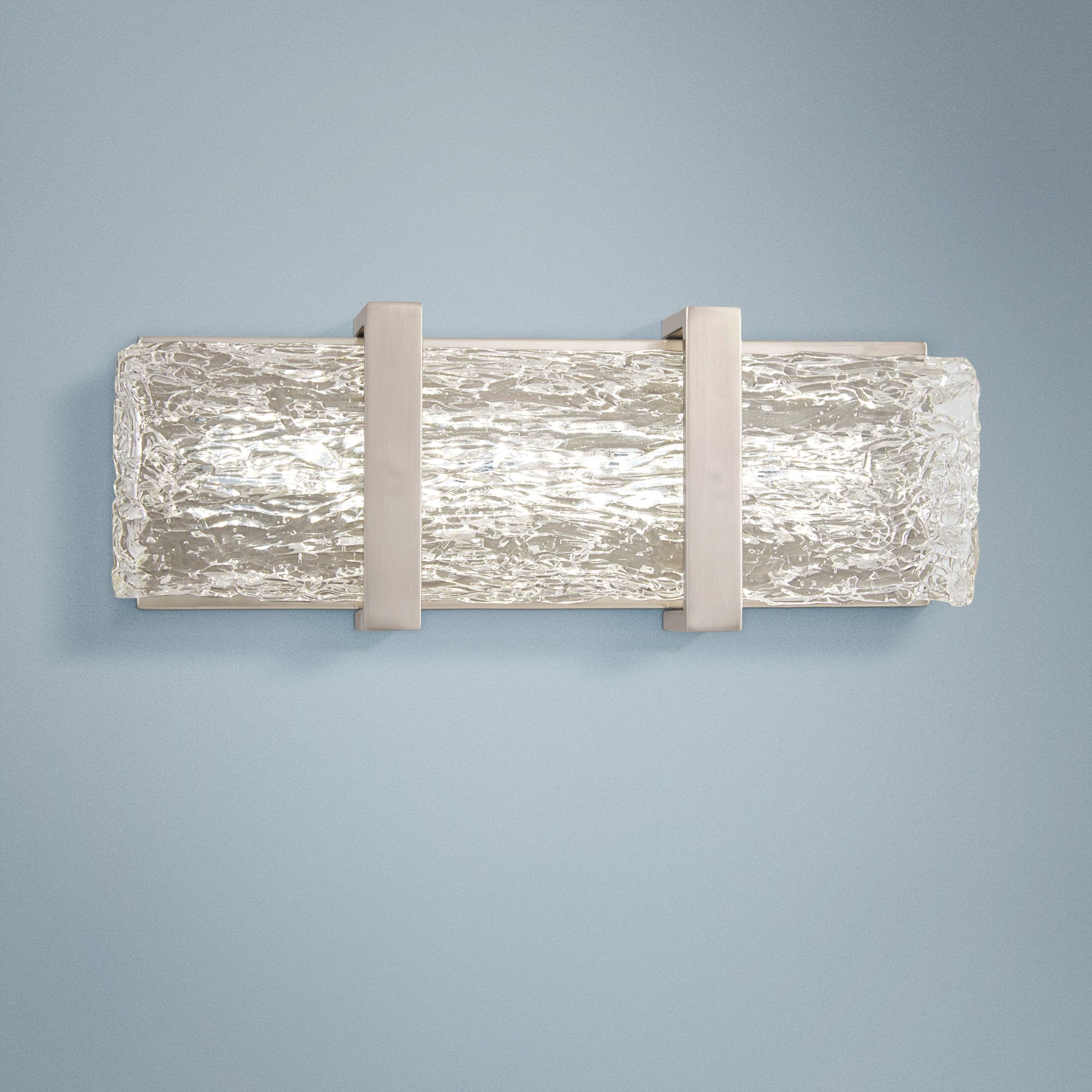 George Kovacs Forest Ice II 15" Wide Chrome LED Bath Light