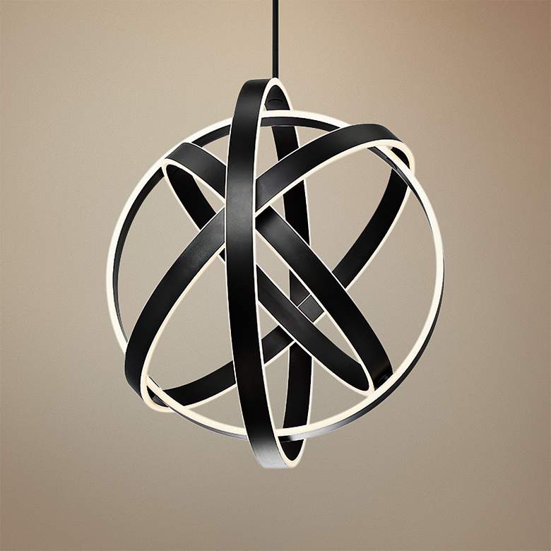 Modern Forms Kinetic 28&quot; Wide Black 4-Light LED Pendant
