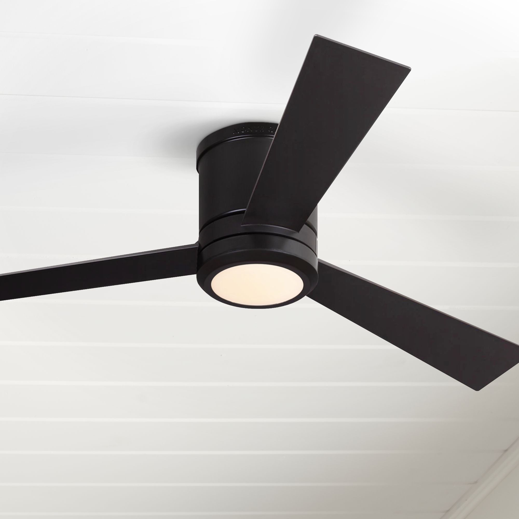 Bronze Monte Carlo Hugger Flush Mount Ceiling Fans Lamps Plus