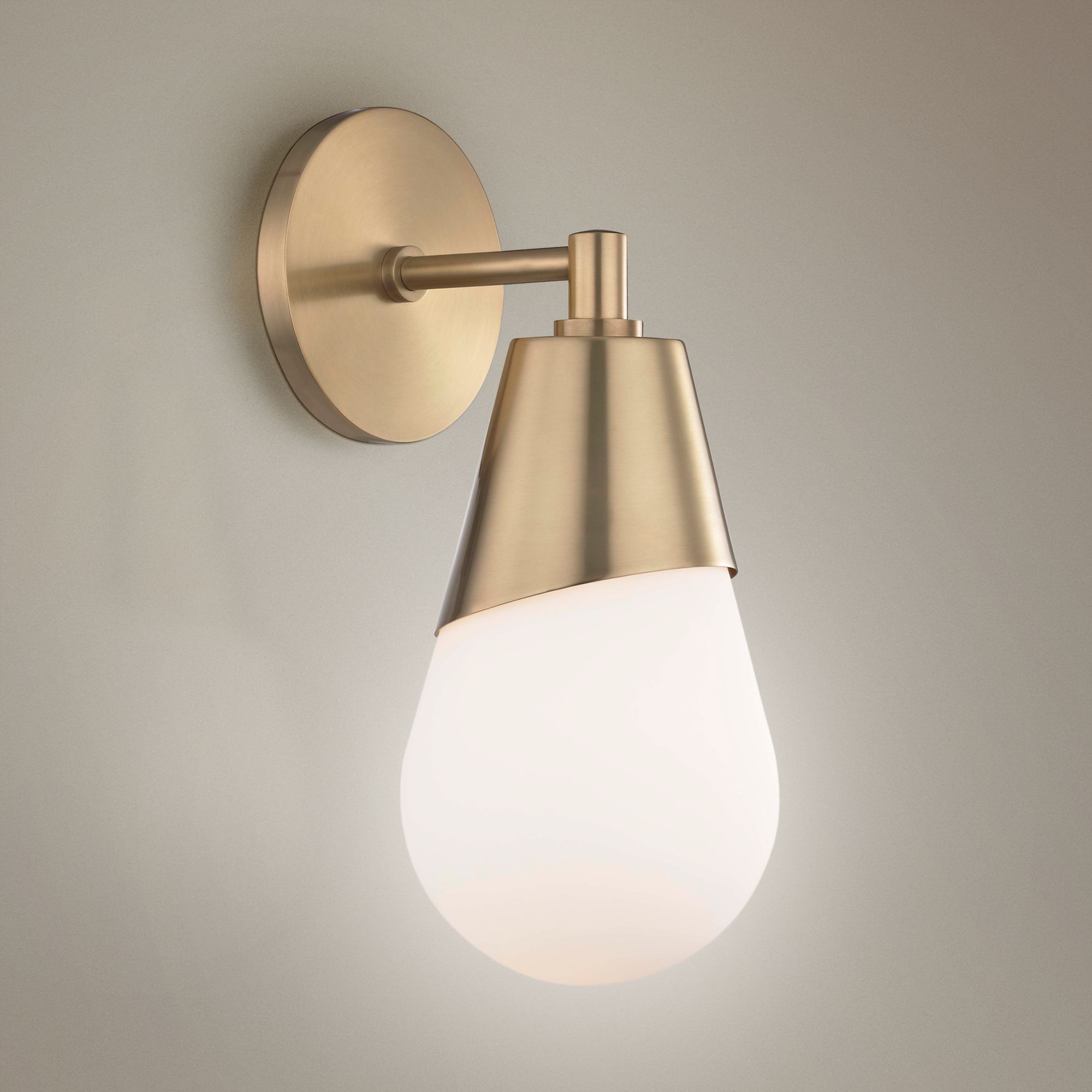 Mitzi Cora 11 3/4" High Aged Brass Wall Sconce