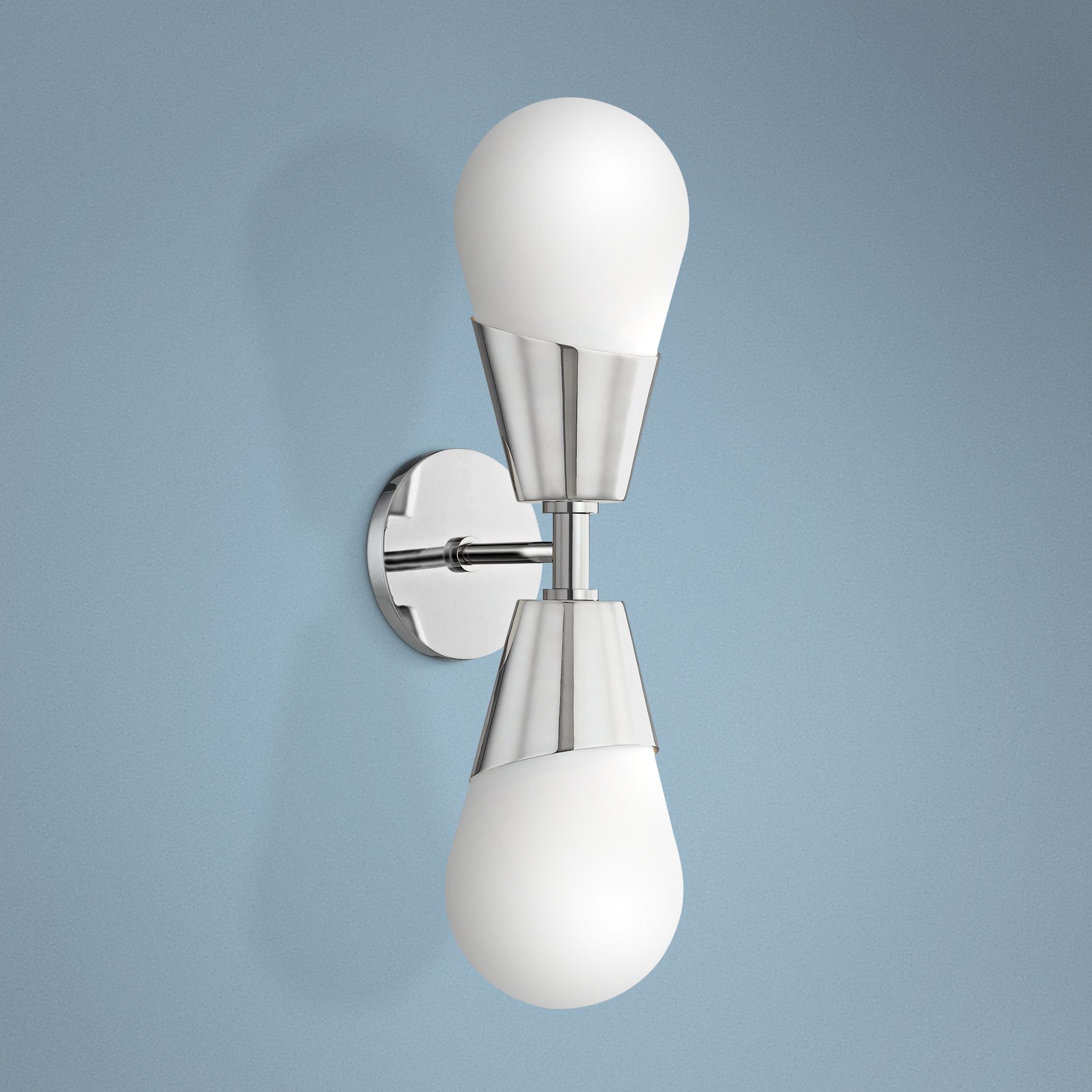 Mitzi Cora 18 3/4" High Polished Nickel 2-Light Wall Sconce