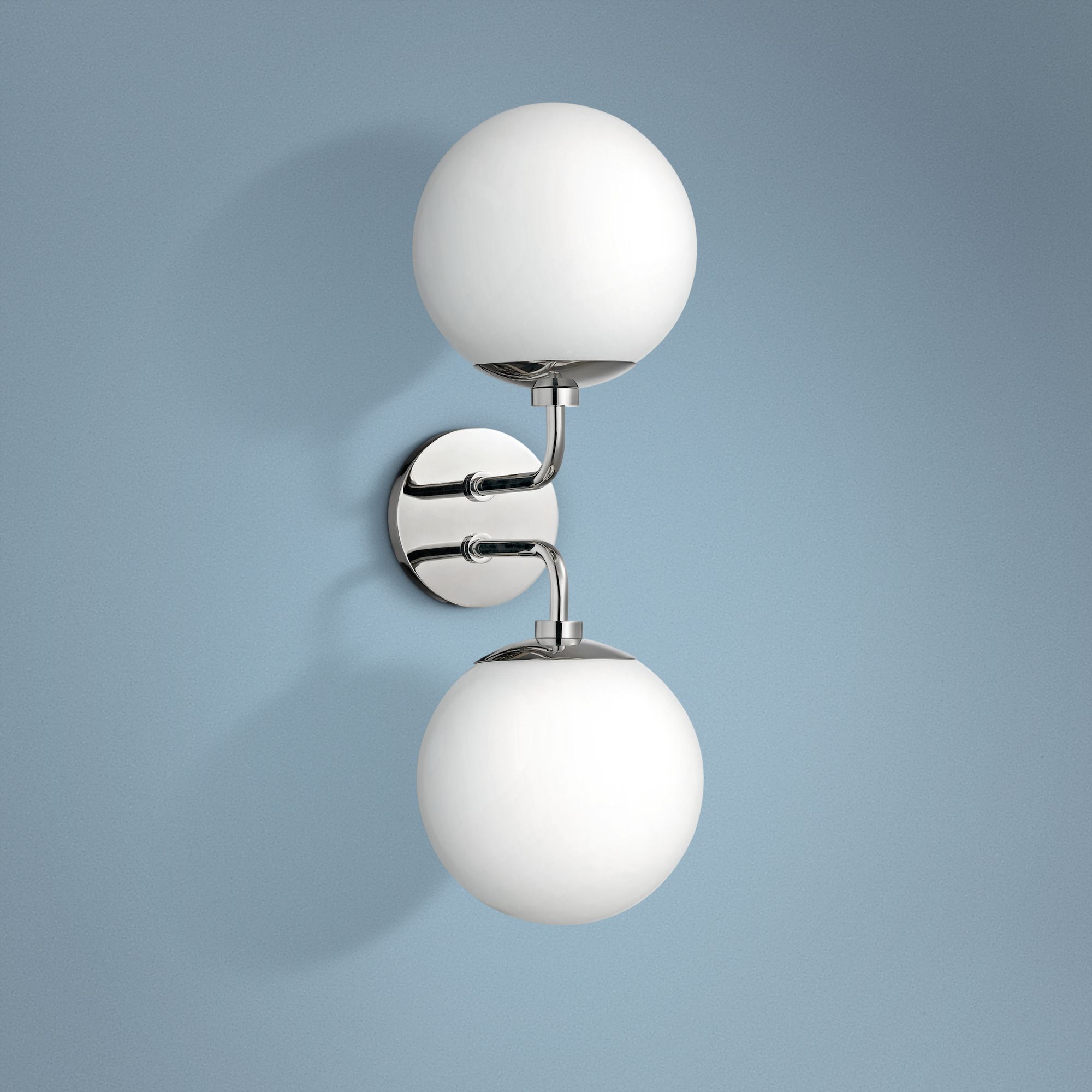 Mitzi Stella 20" High Polished Nickel 2-Light Wall Sconce