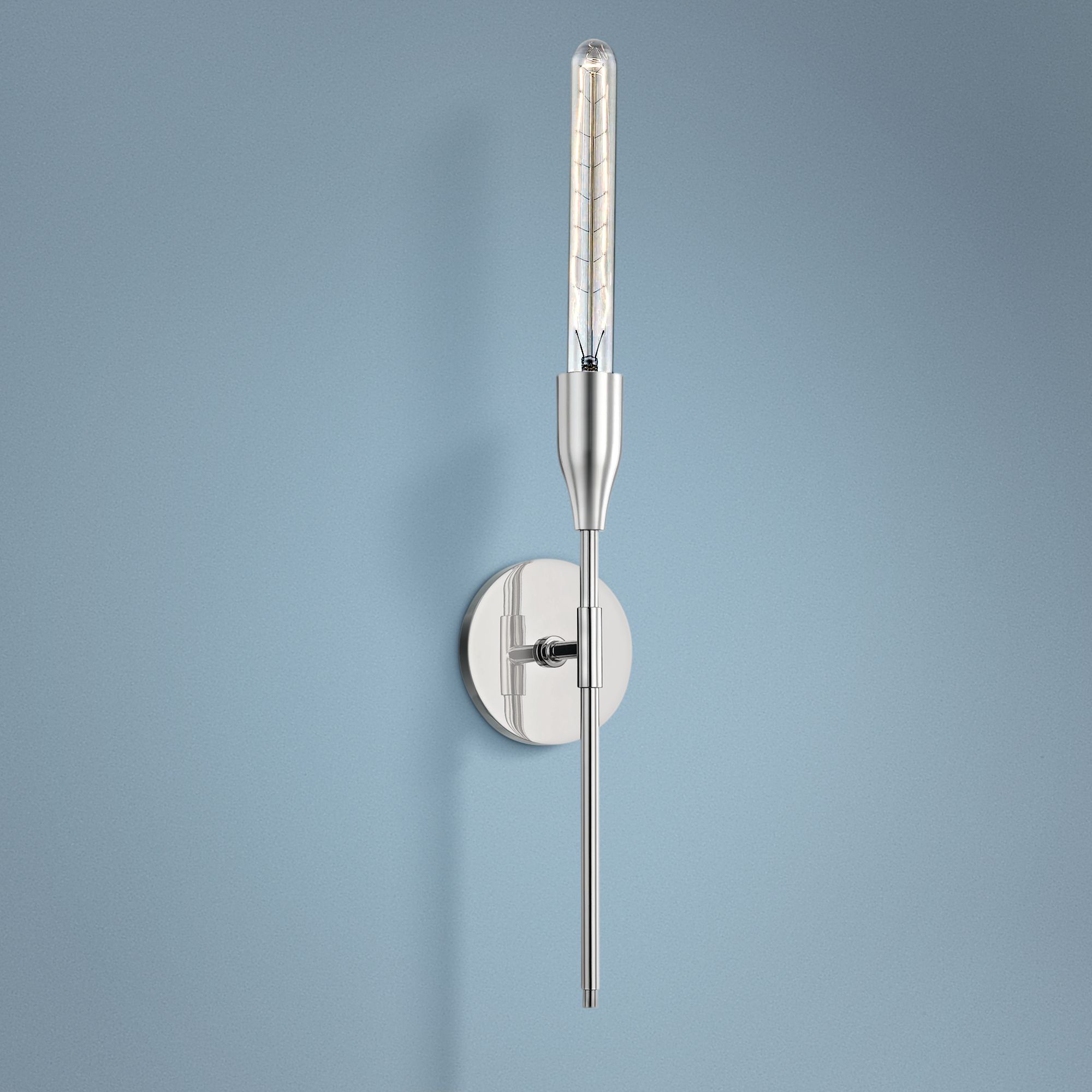 Mitzi Tara 23 1/4" High Polished Nickel Wall Sconce