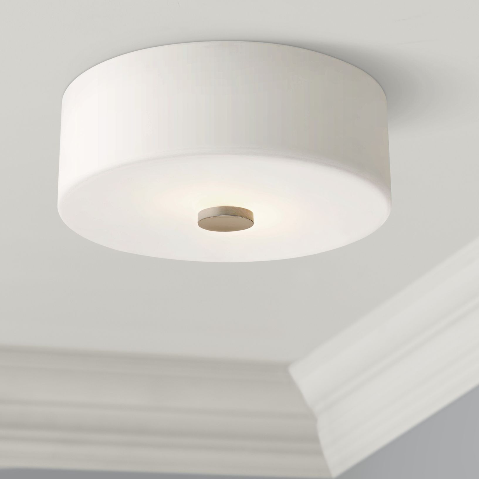 Mitzi Sophie 12" Wide Polished Nickel Ceiling Light