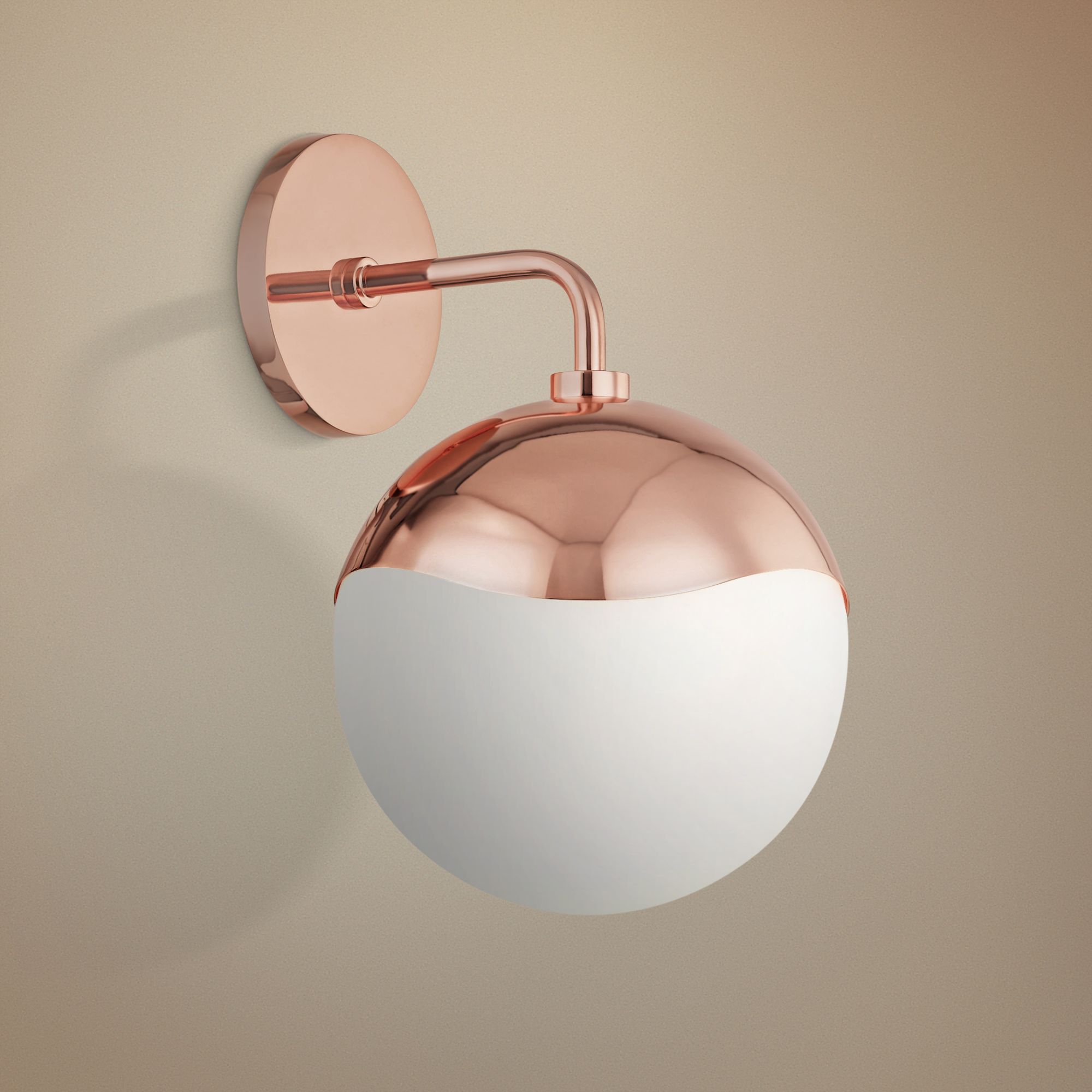 Mitzi Ella 12" High Polished Copper Wall Sconce
