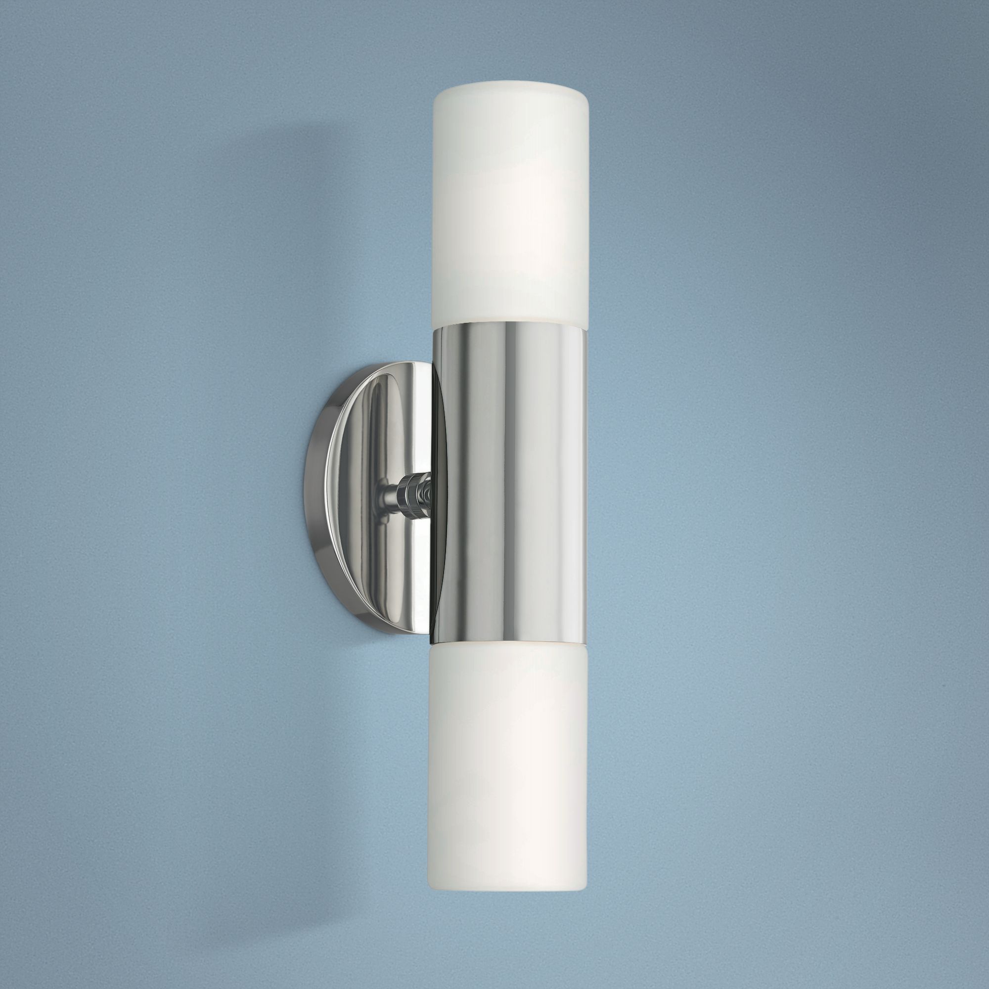 Mitzi Lola 13" High Polished Nickel 2-Light LED Wall Sconce