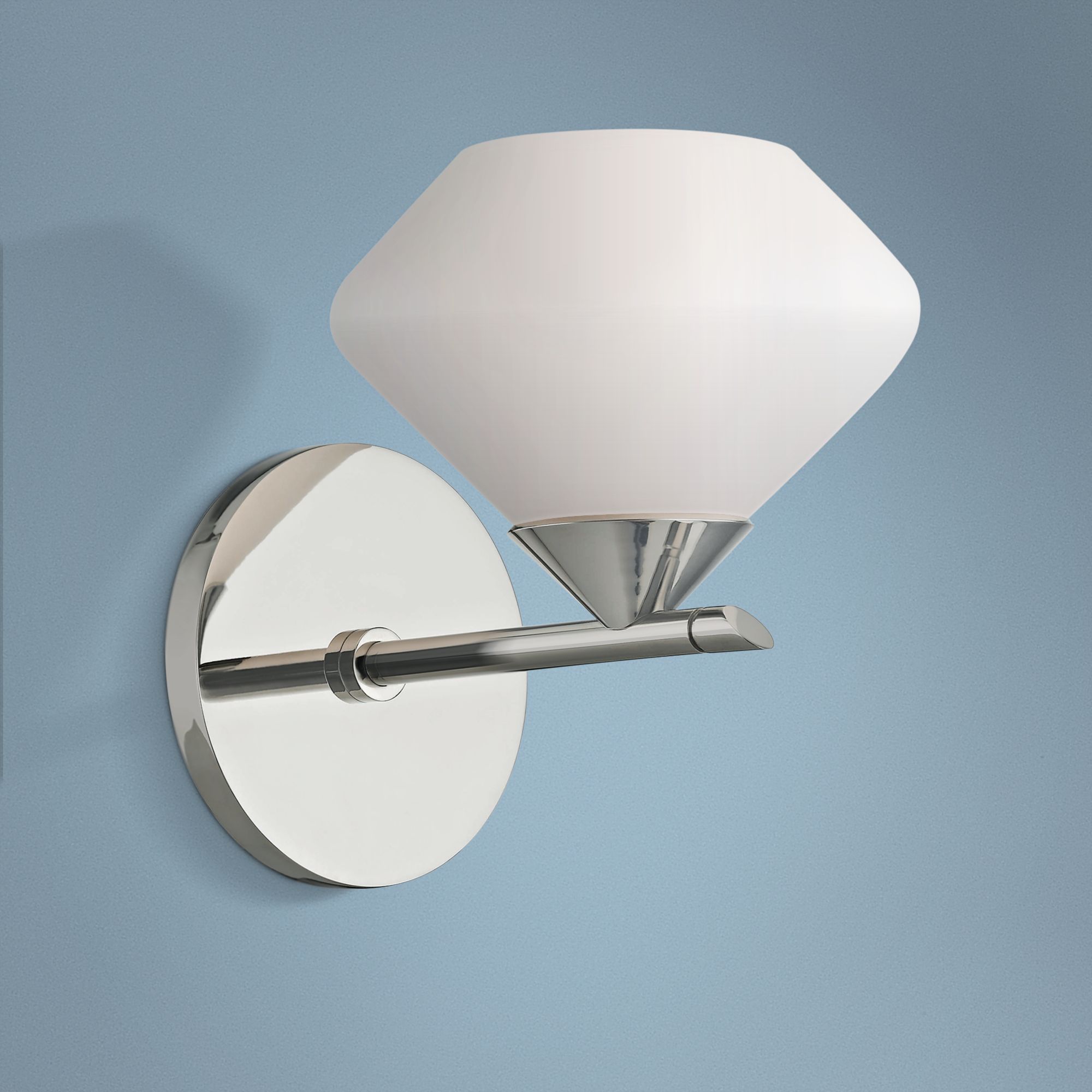 Mitzi Valerie 7" High Polished Nickel Wall Sconce