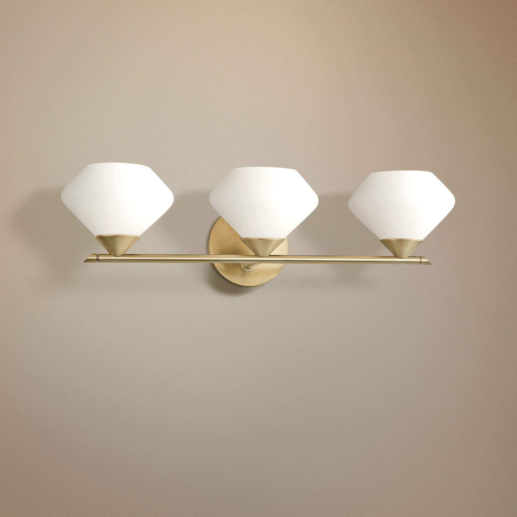 Mitzi Valerie 21 3/4" Wide Aged Brass 3-Light Bath Light