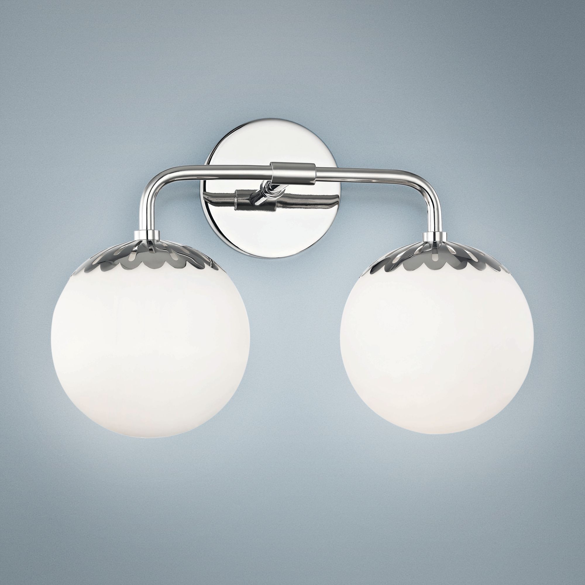 Mitzi Paige 10 1/2" High Polished Nickel 2-Light Wall Sconce